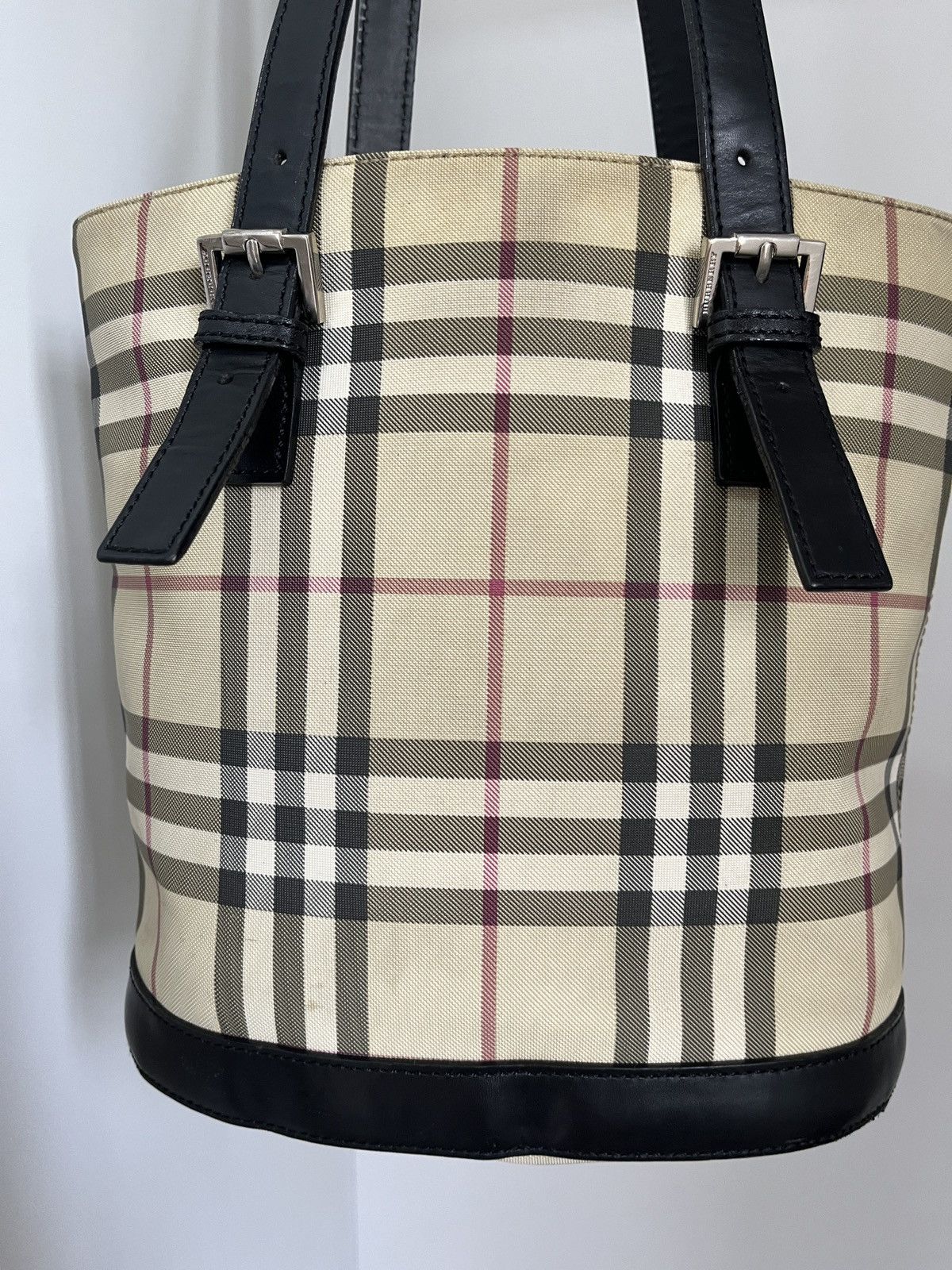 Burberry Vintage Burberry Bucket Nova Check Size ONE SIZE - 4 Thumbnail