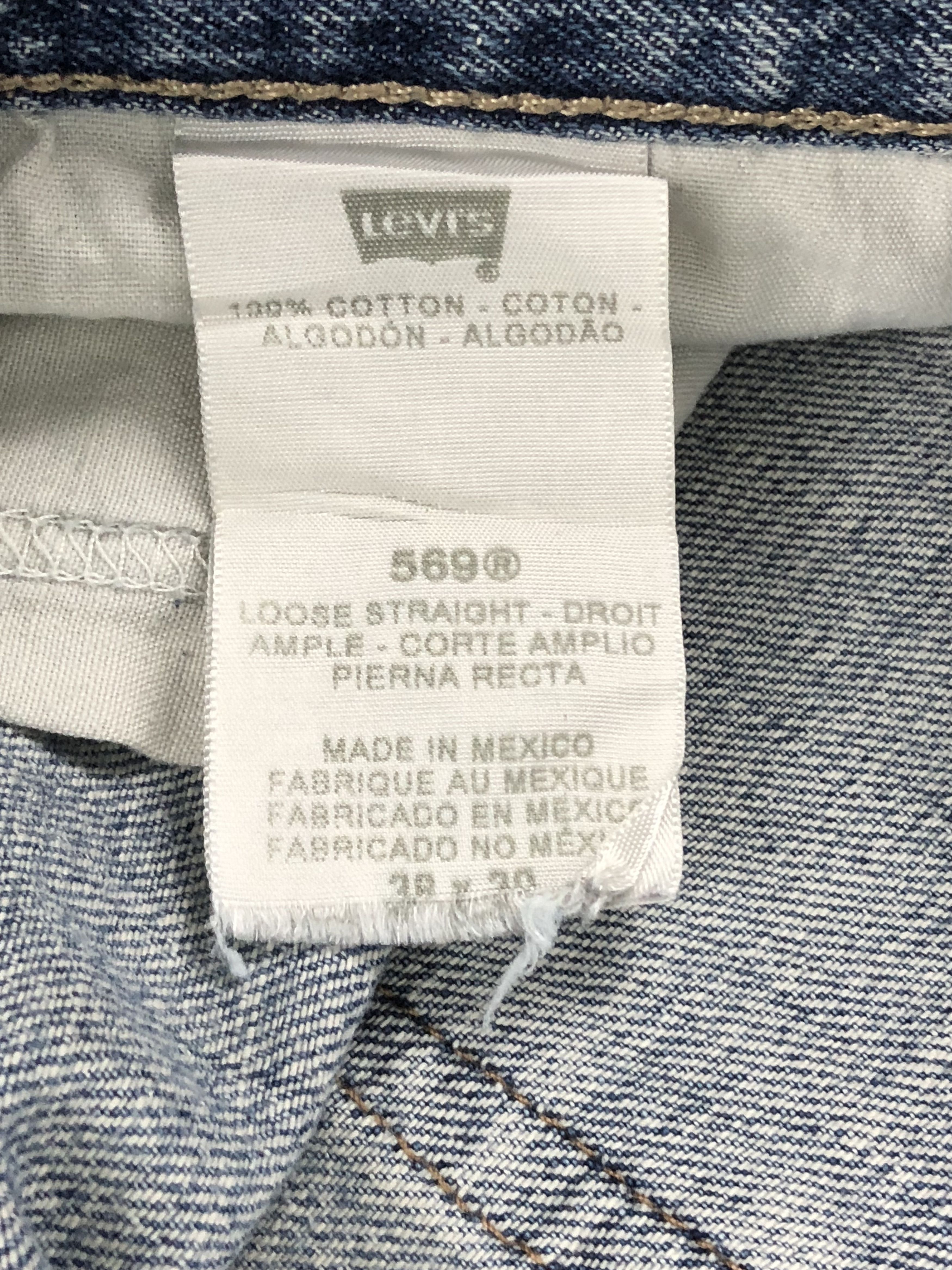 Levi's Vintage Levis 569 Faded Blue Jeans DPP0242 Size US 39 - 10 Thumbnail