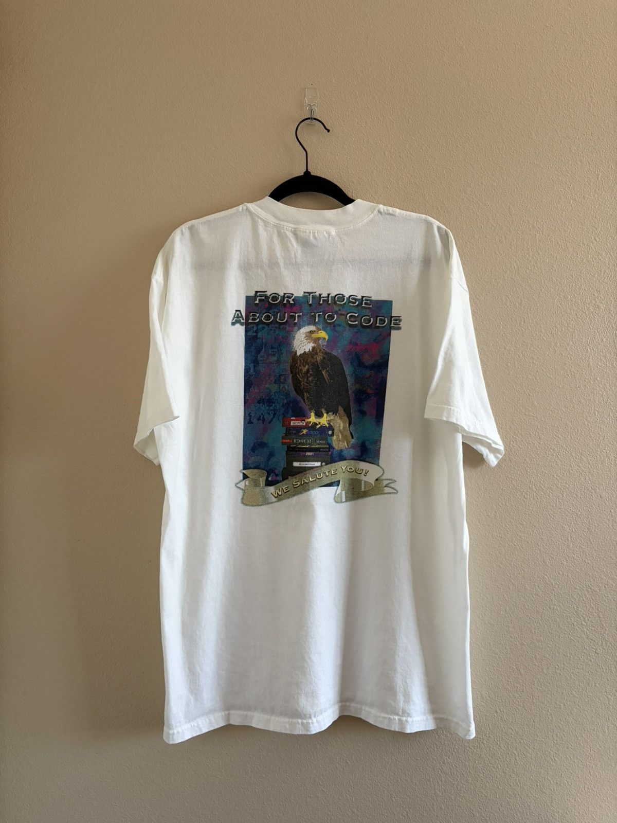 Vintage Vintage 90s Corporate Tech/Coding Promo AC/DC Rip Art Tee XL Size US XL / EU 56 / 4 - 1 Thumbnail