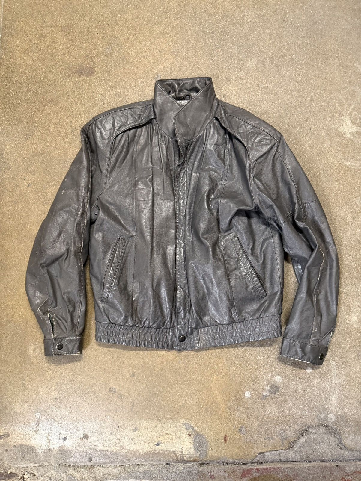 Vintage Vintage 80’s “Chess king” leather jacket Size US S / EU 44-46 / 1 - 1 Thumbnail