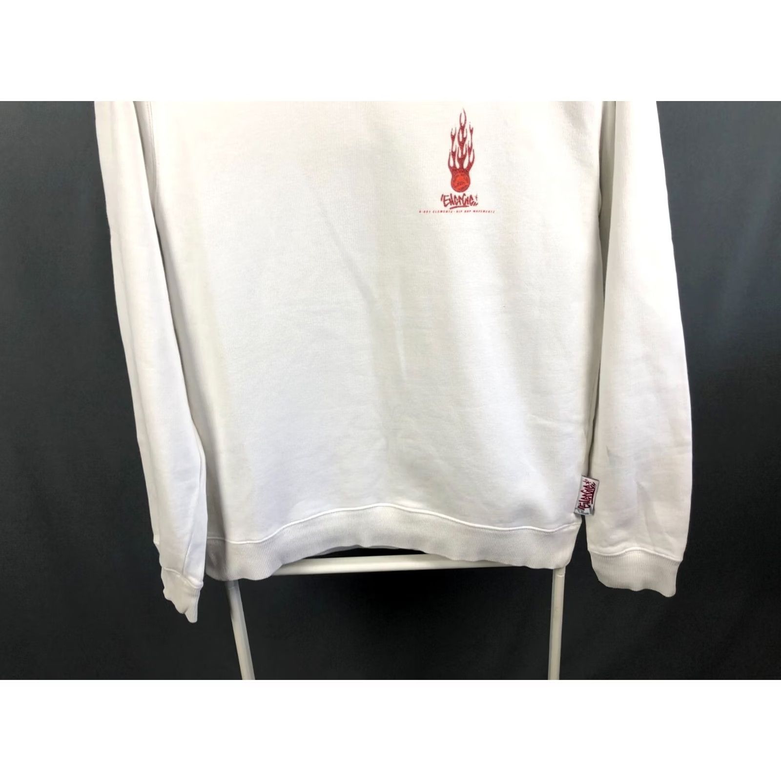 Energie Energie Sweatshirt Men M White Cotton Viscose Jersey Crew Neck Pullover Logo Branding On Lower Left Hand Side Size US M / EU 48-50 / 2 - 5 Thumbnail