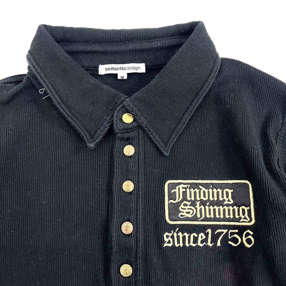 If Six Was Nine × Japanese Brand × Le Grande Bleu (L.G.B.) Semantic Design Grunge Poem Cross Button Long Sleeve Size M / US 6-8 / IT 42-44 - 11 Thumbnail