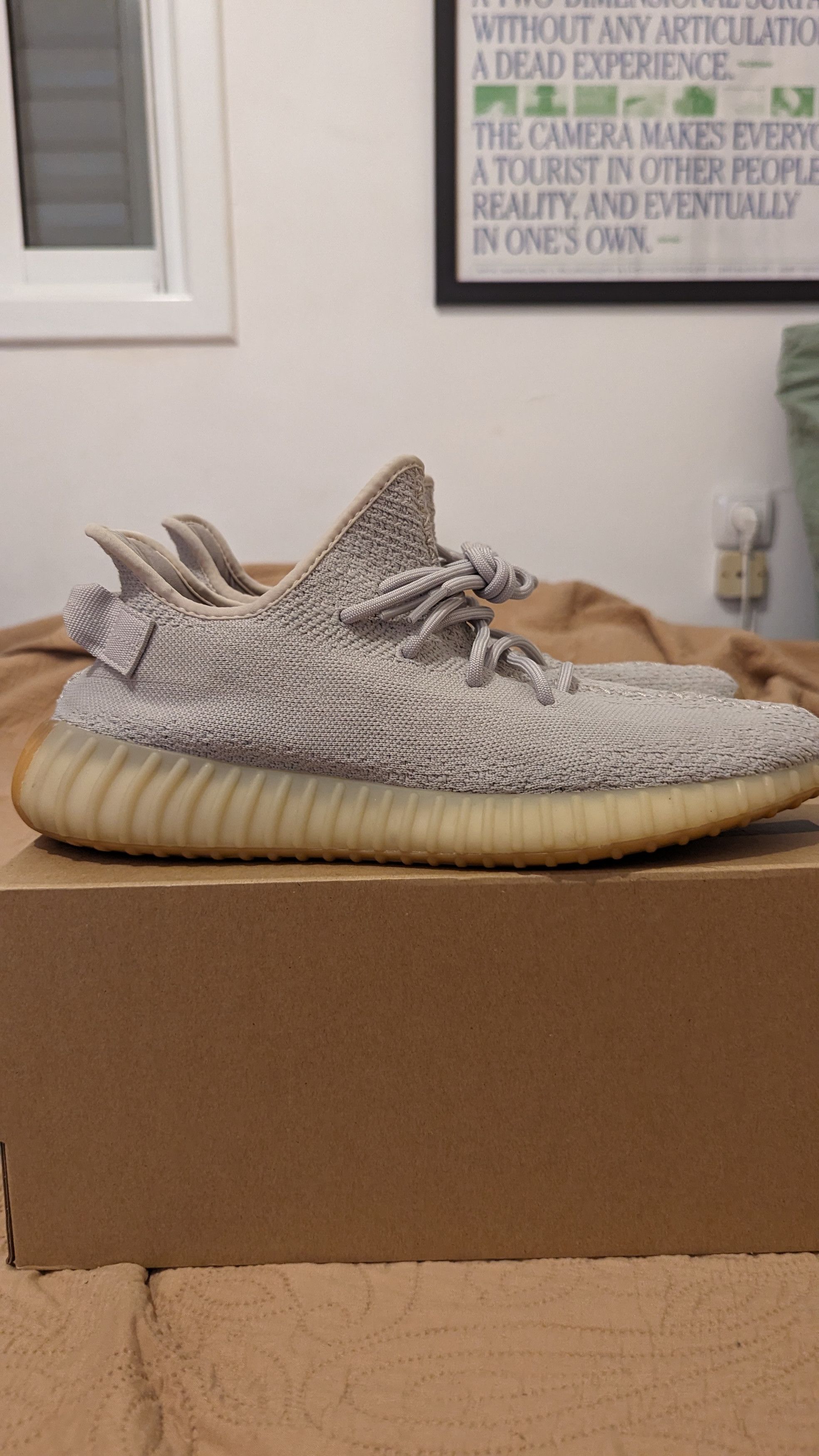 Adidas Yeezy Boost 350V2 Sesame (2018) Size US 12 / EU 45 - 2 Thumbnail