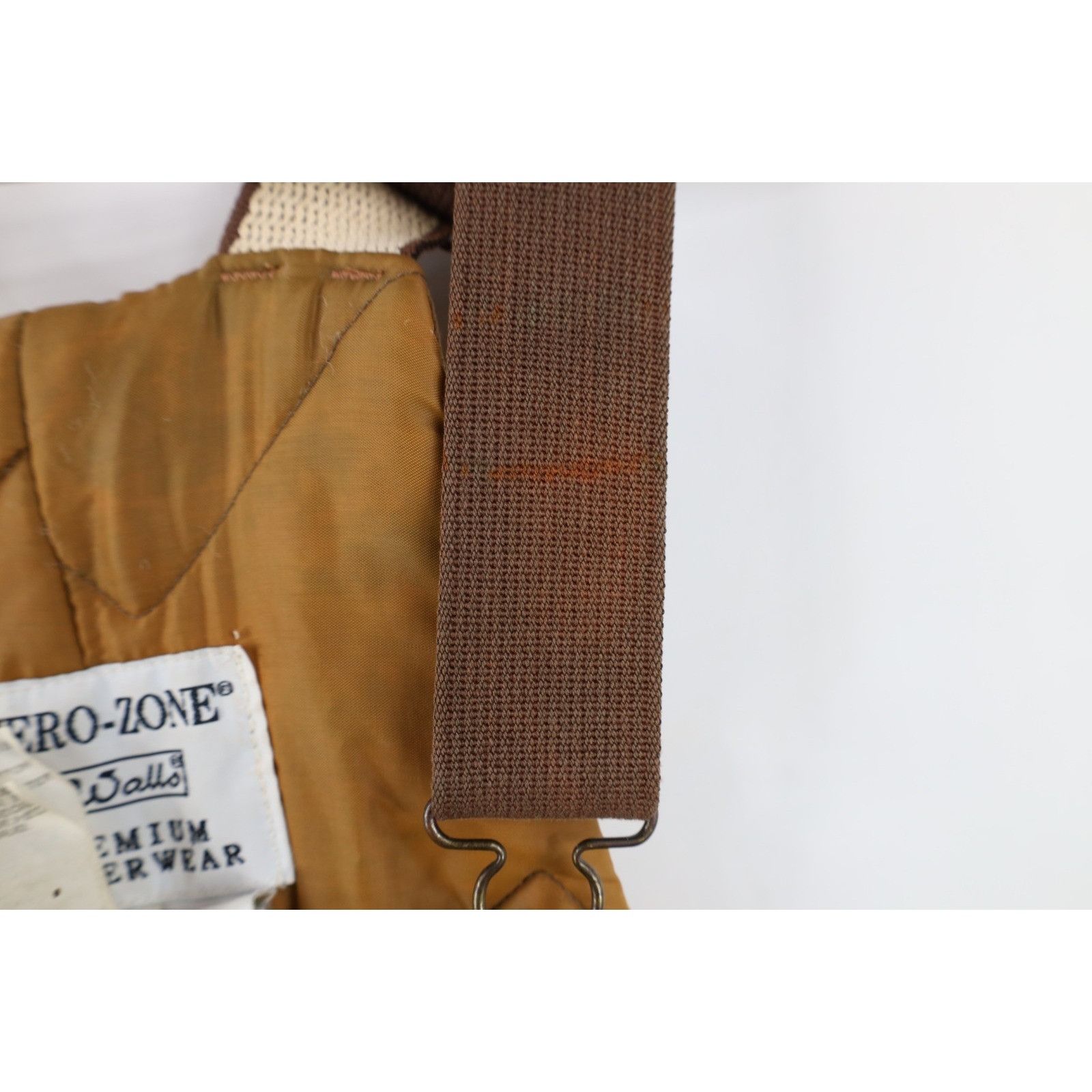 Walls Vintage 90s Walls Distressed Quilted Canvas Overalls Size US 30 / EU 46 - 13 Thumbnail