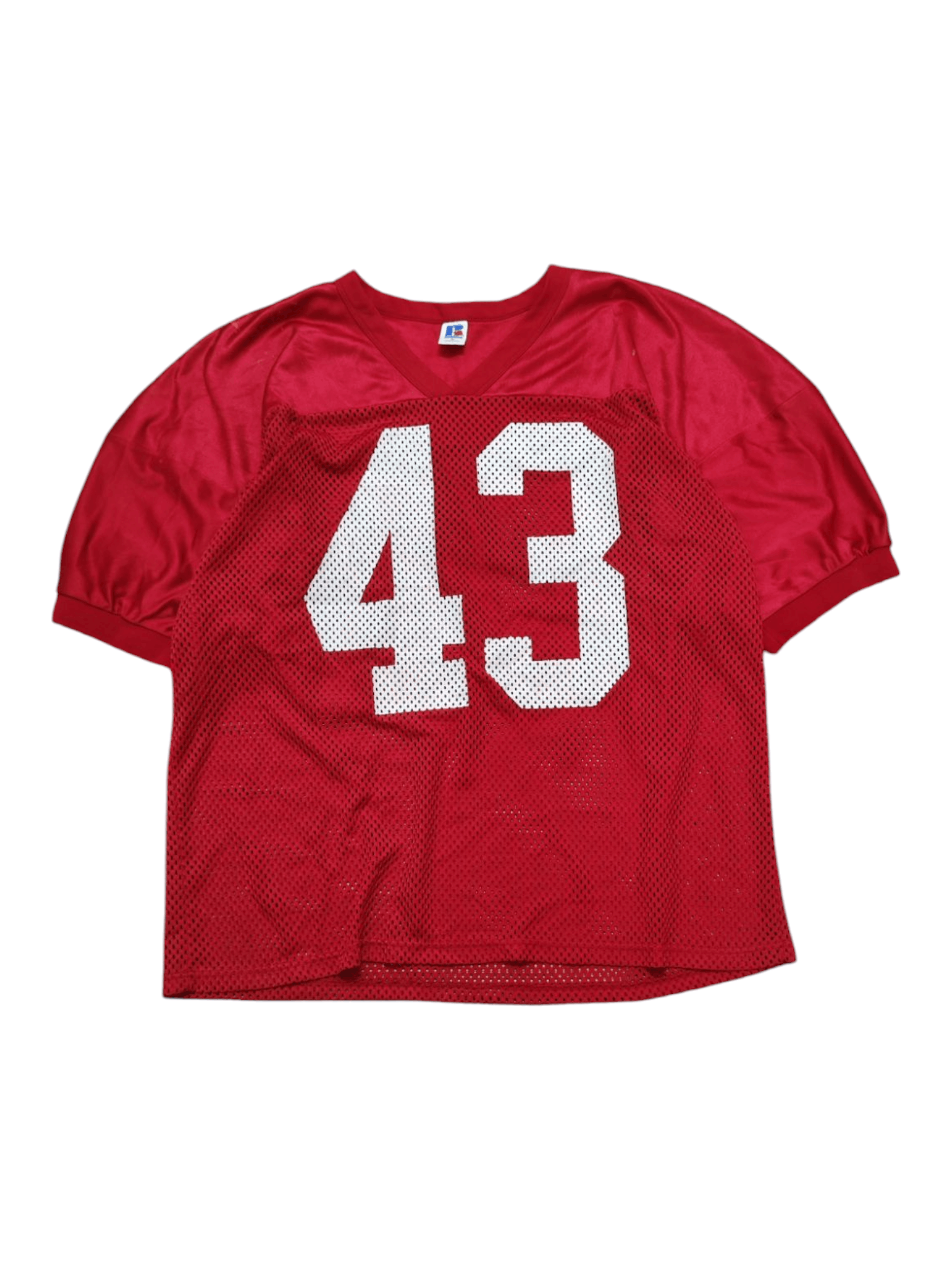 Russell Athletic × Vintage 1990s Russell Mesh Jersey Size US XL / EU 56 / 4 - 1 Thumbnail