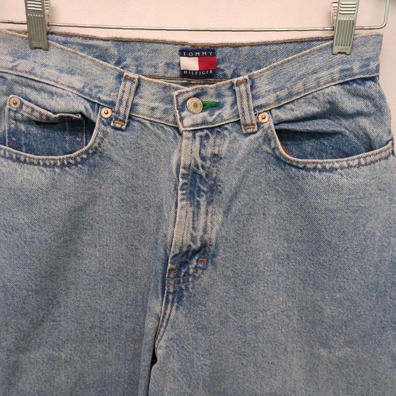 Tommy Hilfiger VTG Tommy Hilfiger Jeans Womens 16 Blue Perfect Jean Straight Mid-Rise Y2K - Tommy Hilfiger Jeans - Women - 16 - Denim - 5-Pocket - Blue - Vintage Size 38" / US 16 / IT 52 - 4 Thumbnail