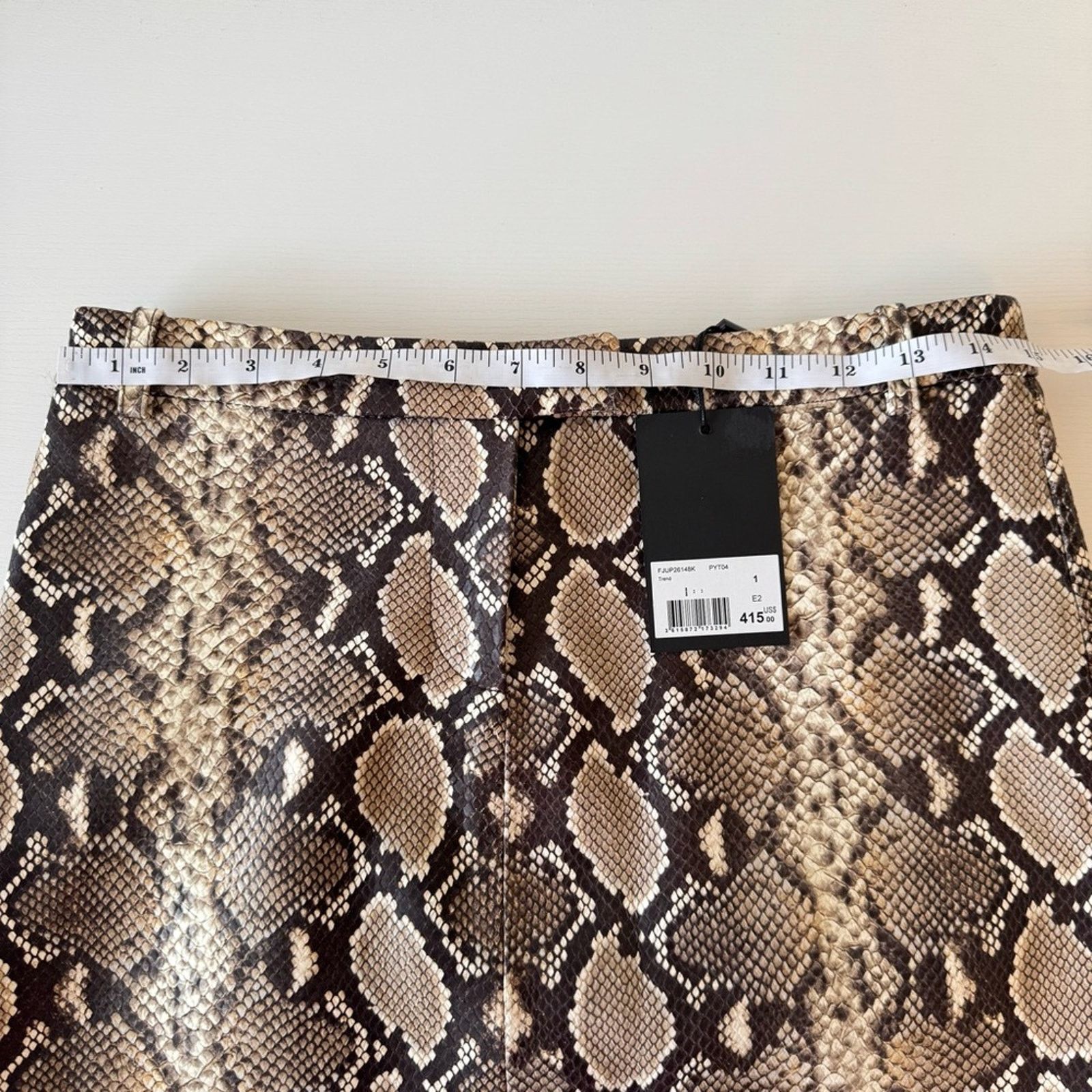 The Kooples New! The Kooples Python Mini Skirt, Size 1 (US S) Size 26" / US 2 / IT 38 - 3 Thumbnail