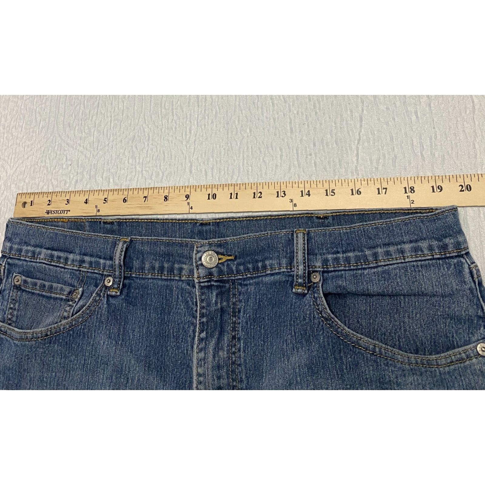 Levi's Levi's Jeans Mens 38x31 Blue Distressed Relaxed 5-Pocket Denim Straight Regular 500 Series Size US 38 / EU 54 - 5 Thumbnail