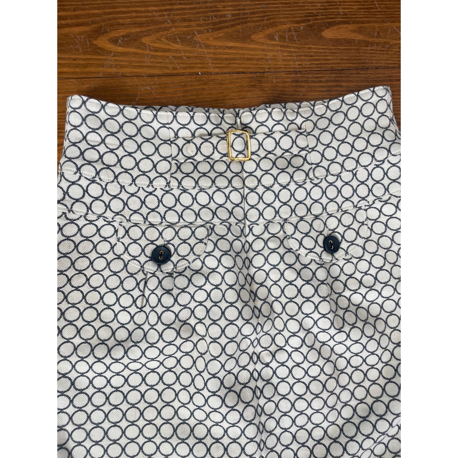 Anthropologie Anthropologie Sine Button Front Geometric Print Skirt, 4 Size 27" / US 4 / IT 40 - 6 Thumbnail