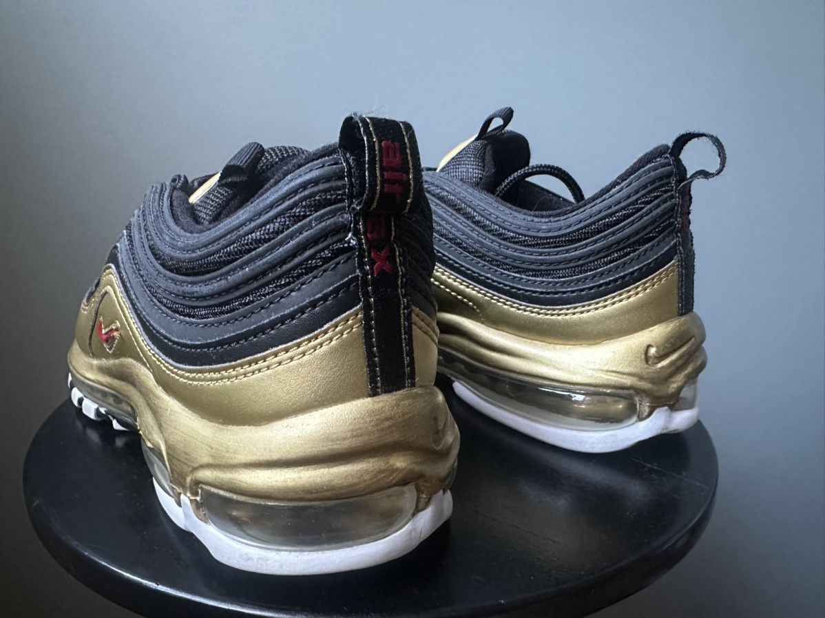 Nike Nike Air Max 97 Black Metallic Gold Low Top Shoes Size US 7.5 / EU 40-41 - 3 Thumbnail