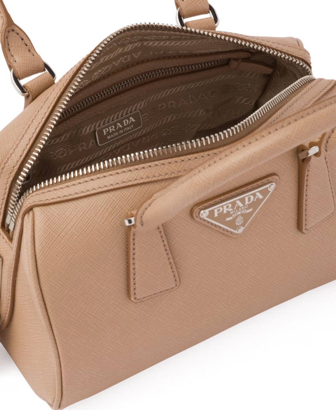 Prada Prada Saffiano Leather Top Handle Bag Size ONE SIZE - 3 Thumbnail