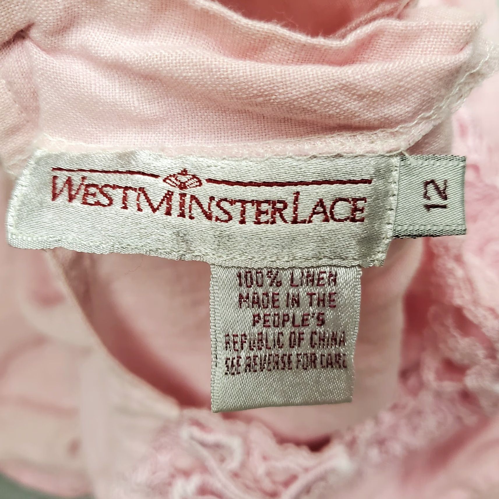 Pinko Westminsterlace Shirt Womens 12 Pink 100% Linen Lace Back Whimsey Cottage Casual Shirt Womens 12 Pink Linen Lace Back Whimsey Cottage Casual Size XL / US 12-14 / IT 48-50 - 8 Thumbnail