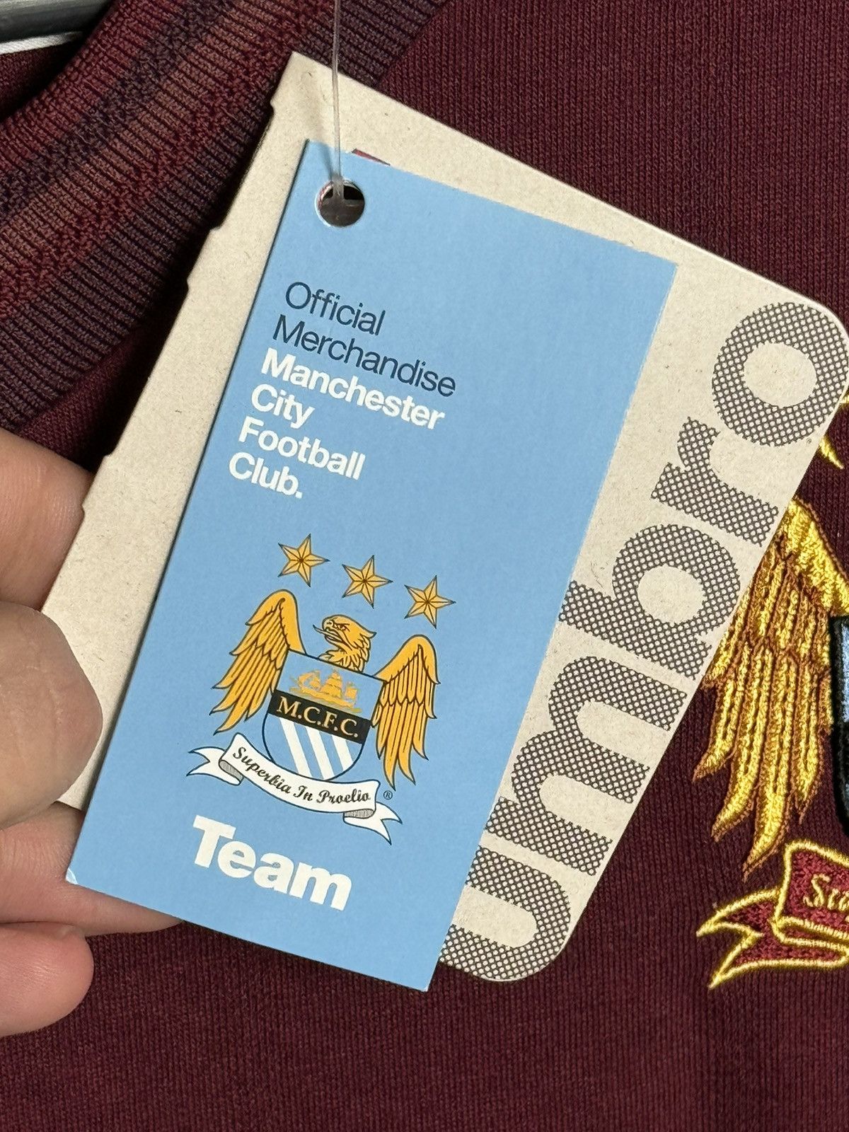Umbro New Manchester City 12/13 Away Football Long Sleeve Jersey Size US M / EU 48-50 / 2 - 11 Thumbnail