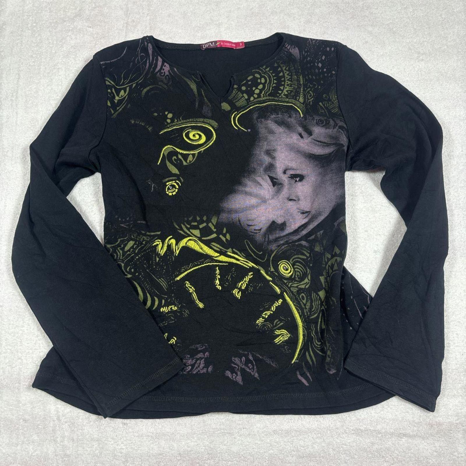 Other y2k vintage euro graphic long sleeve Size M / US 6-8 / IT 42-44 - 2 Thumbnail