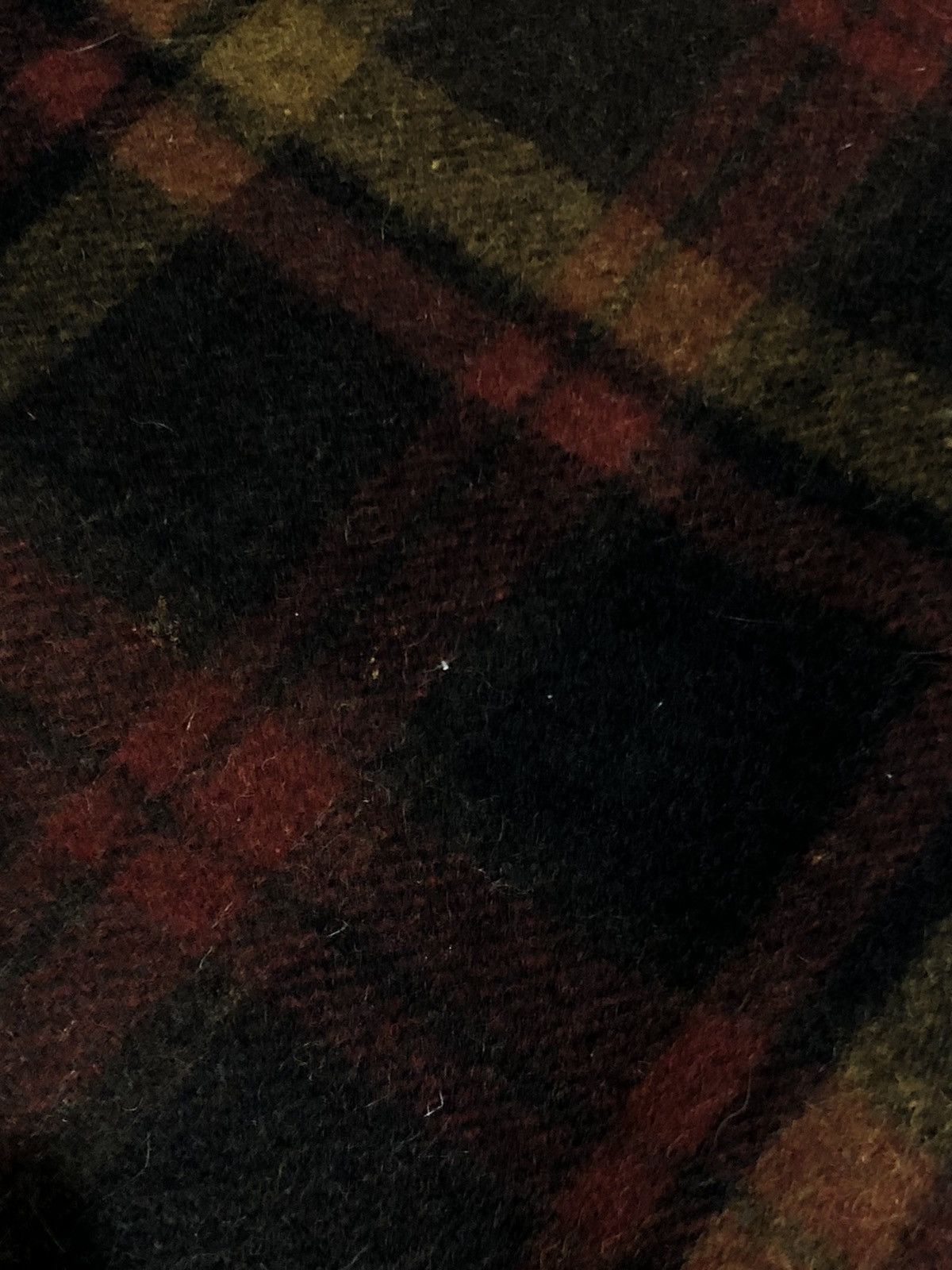 Vintage Vtg 70s Wool Hooded Plaid Poncho Size ONE SIZE - 3 Thumbnail