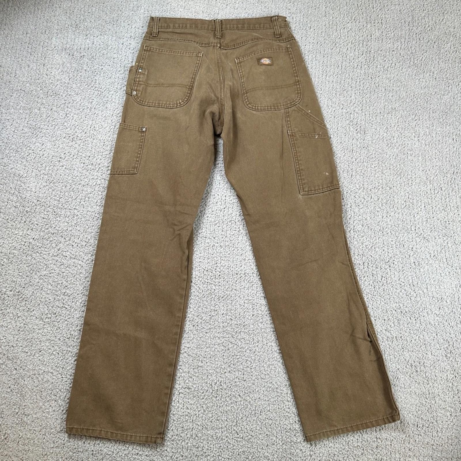 Dickies Dickies Carpenter Pants Mens 30x32 Brown Duck Canvas Paint Size US 30 / EU 46 - 2 Thumbnail