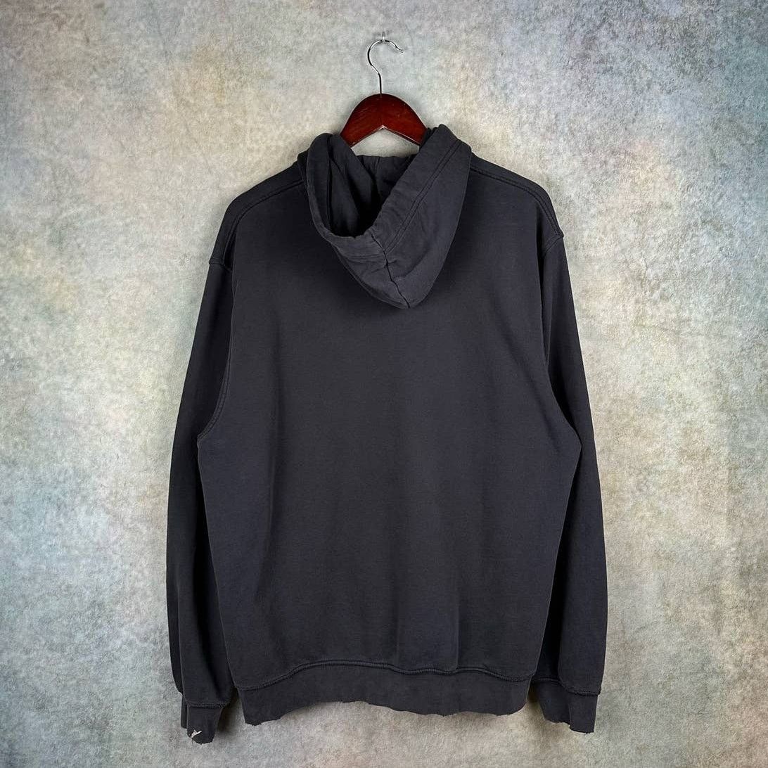 Nike × Vintage Vintage Y2K Nike Spell Out Hoodie Sz L Black Logo Swoosh Size US L / EU 52-54 / 3 - 3 Thumbnail