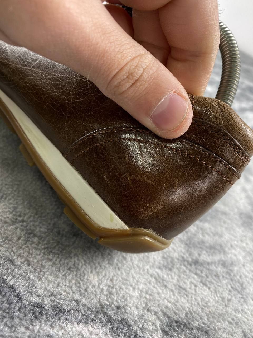 Prada Vintage Prada Leather Trainers Sneakers Women Size 36 Brown Size US 6 / IT 36 - 16 Thumbnail