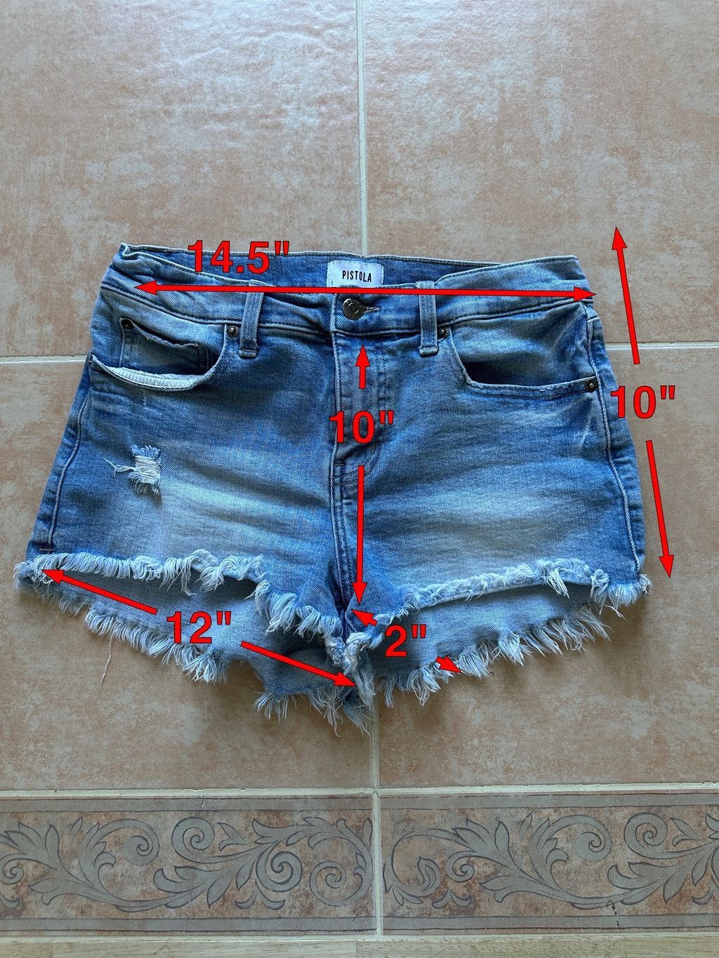 Pistola Pistola Women's Denim Shorts Blue Size 27 Size 27" / US 4 / IT 40 - 2 Thumbnail