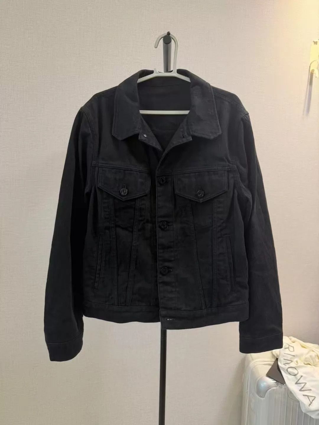 Black Denim Jacket - Size S
