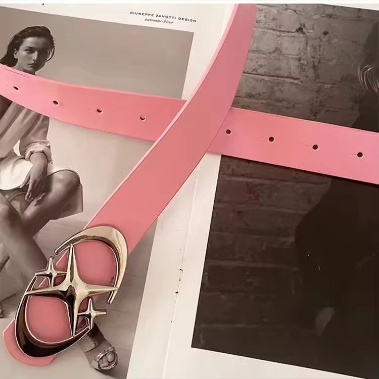 Japanese Brand White Triple Star Belt Size ONE SIZE - 1 Thumbnail