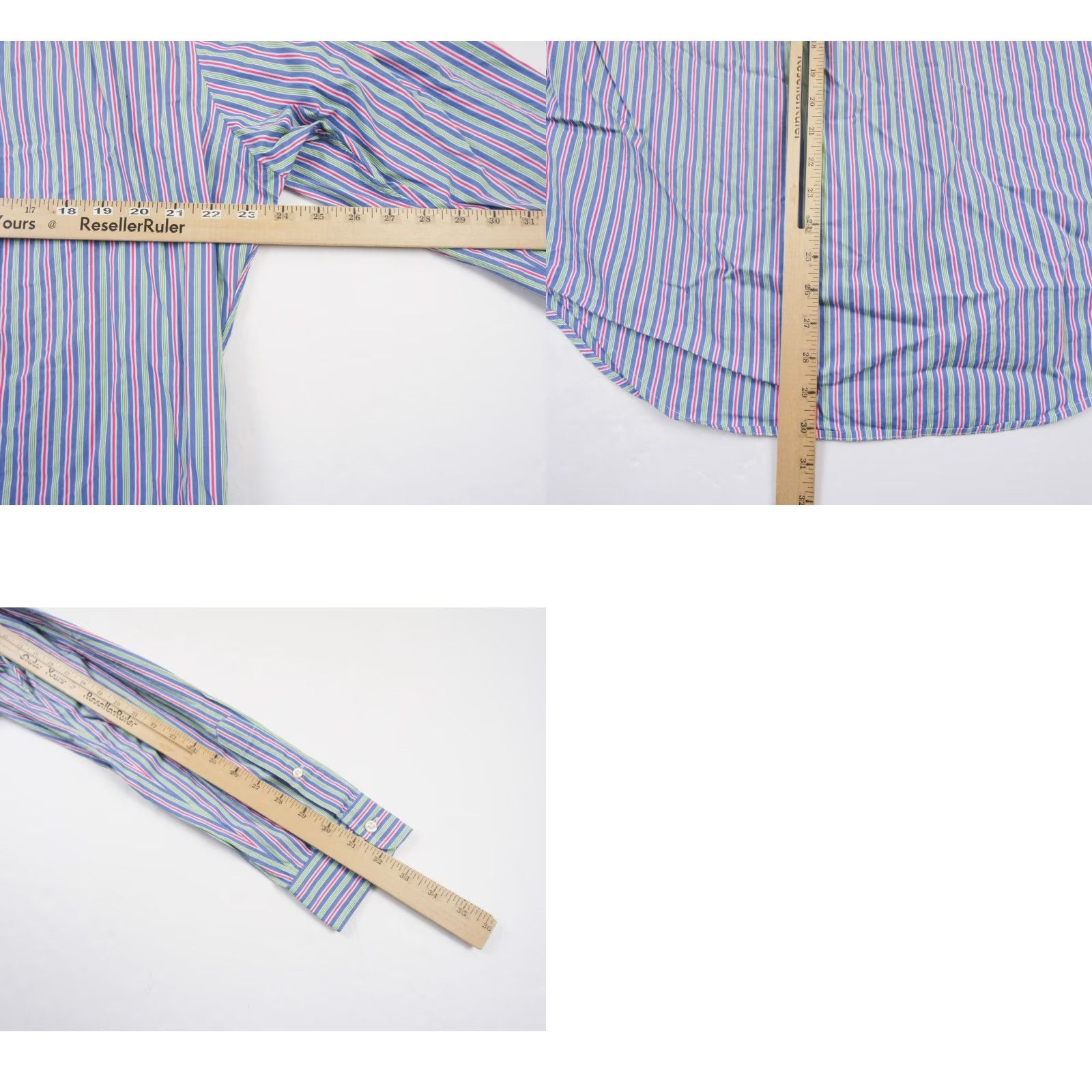 Ralph Lauren VINTAGE Ralph Lauren Men's Shirt Button Up Long Sleeve Striped Blue Classic Fit Preppy Size US L / EU 52-54 / 3 - 8 Thumbnail
