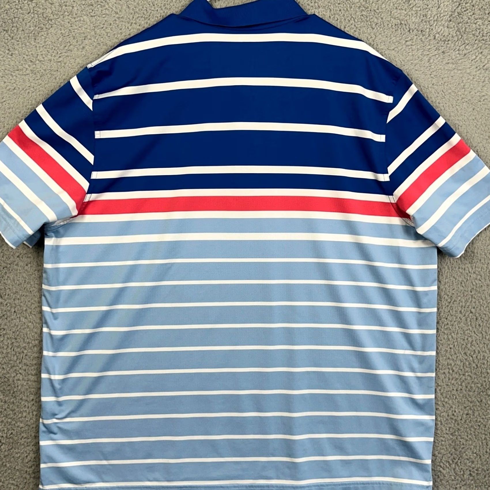 Vineyard Vines Vineyard Vines Mens 2XL Polo Golf Shirt Blue White Colorblock Stretch Rugby EUC Size US XXL / EU 58 / 5 - 3 Thumbnail