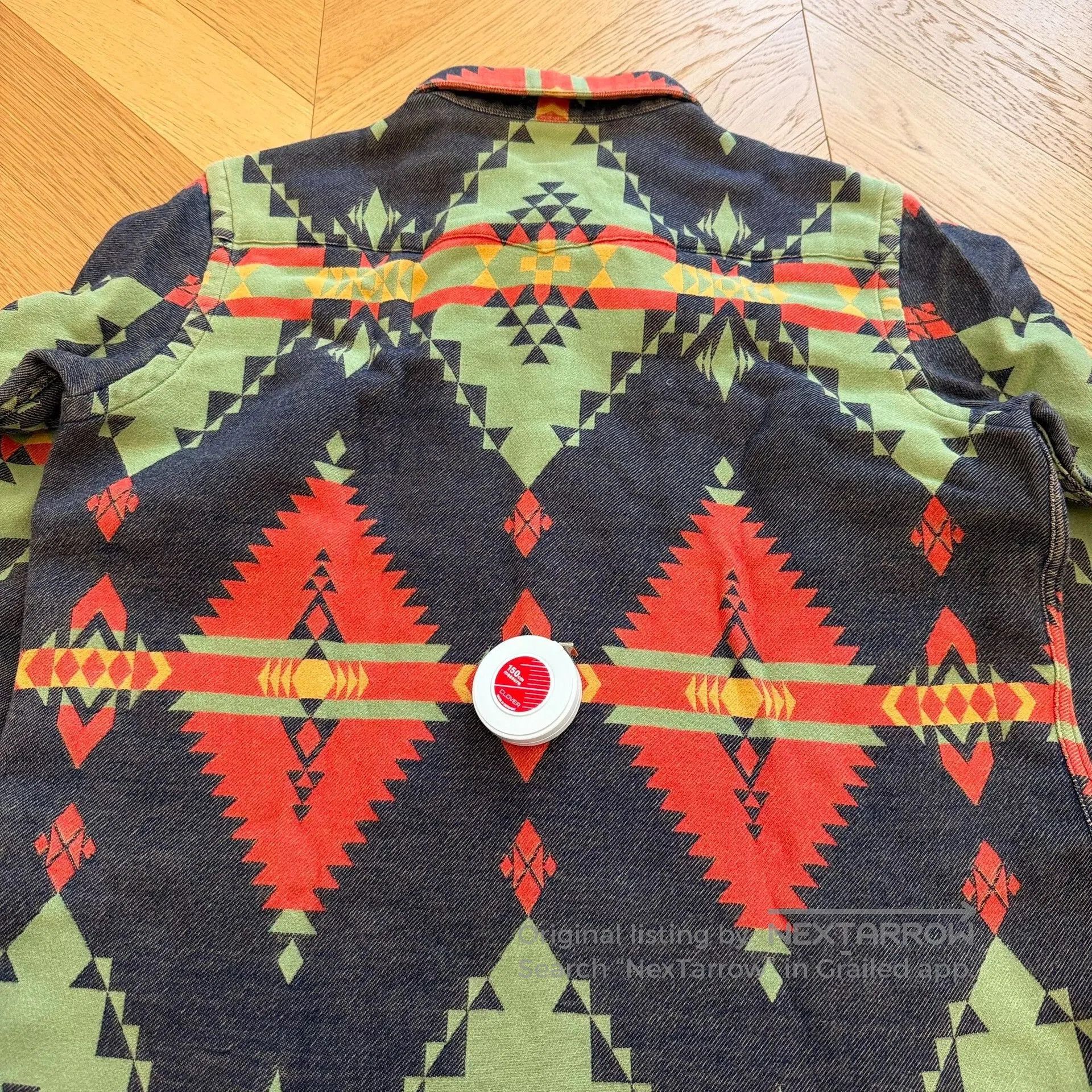 RLX Ralph Lauren Vintage Thick Southwestern Outdoor Shirt. Size US XL / EU 56 / 4 - 7 Thumbnail