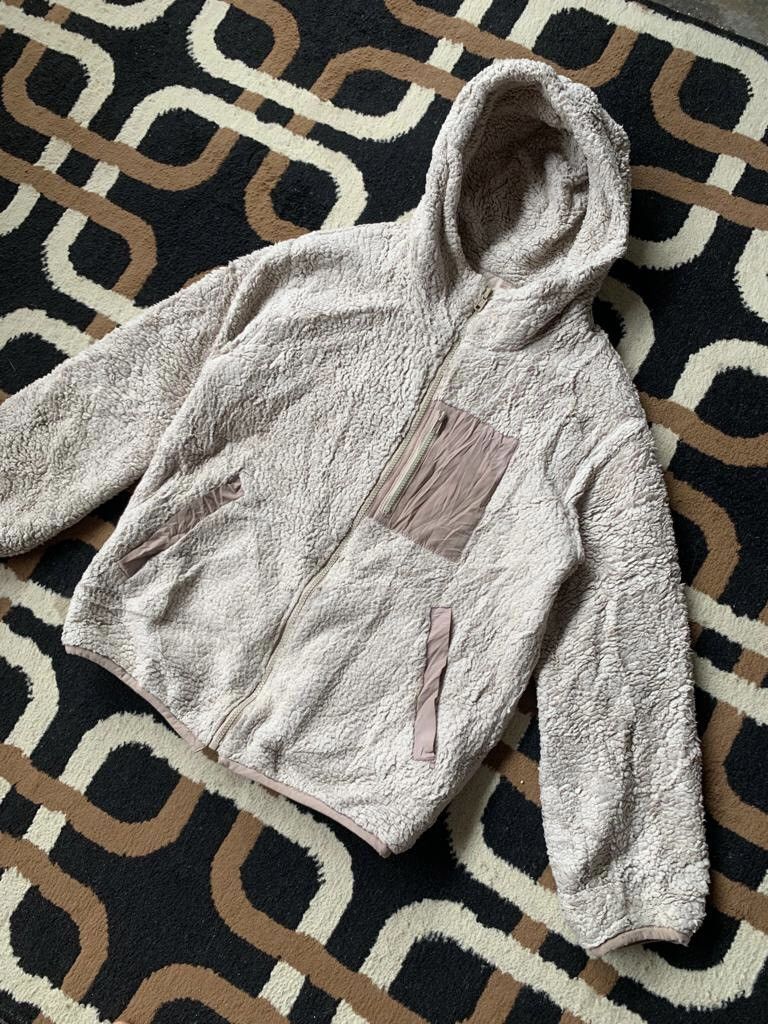 Japanese Brand GU deep Pile Fleece Zipper Jacket Size M / US 6-8 / IT 42-44 - 3 Thumbnail
