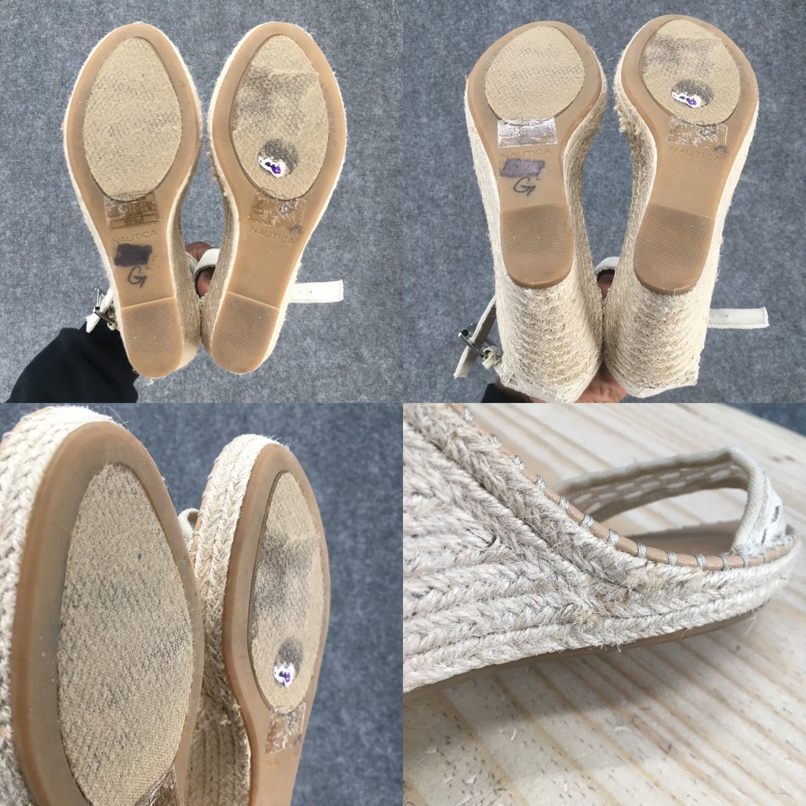 Nautica Nautica Sandals Womens 8.5 San Blas Espadrilles Cream Wedge Buckle Casual Size US 9 / IT 39 - 8 Thumbnail
