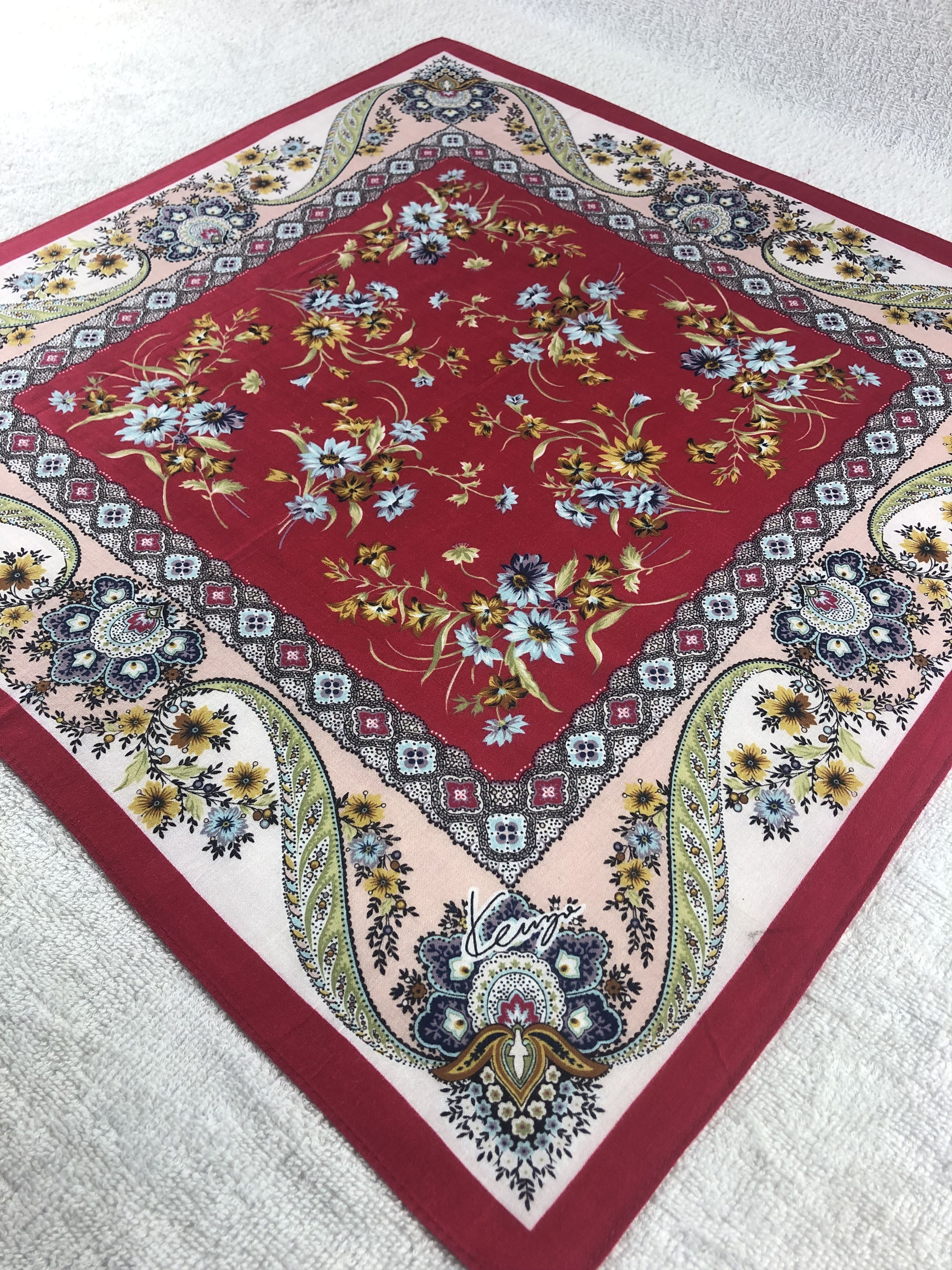 Kenzo Kenzo Paislee Handkerchief / Bandana / Neckerchief Size ONE SIZE - 4 Thumbnail