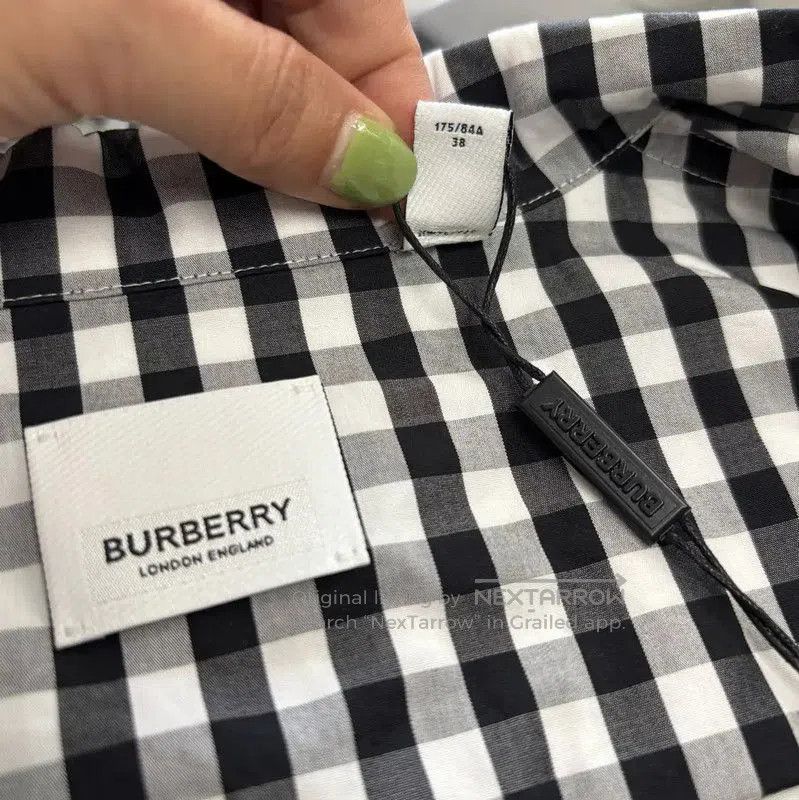 Burberry Burberry Black and Gray Cotton Dress. Size M / US 6-8 / IT 42-44 - 6 Thumbnail