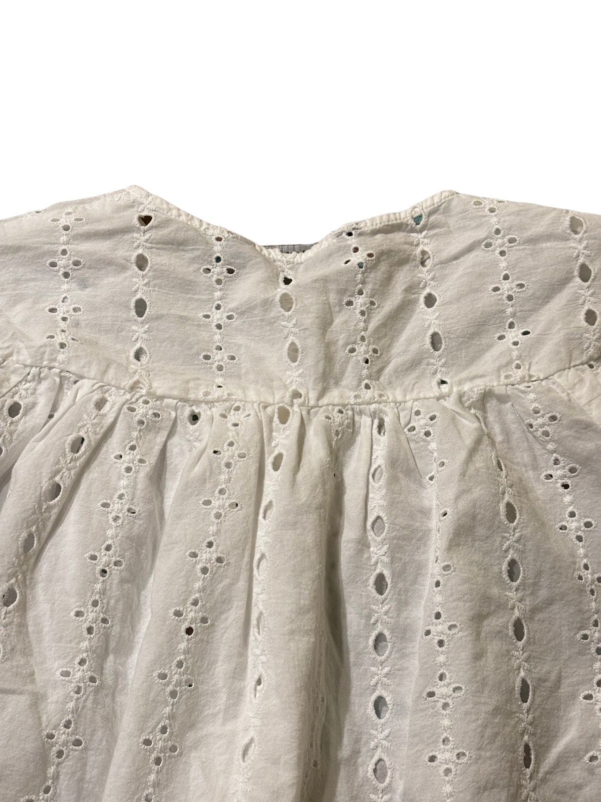 Zara Women’s white short sleeve Blouse.wt1902 Size S / US 4 / IT 40 - 8 Thumbnail