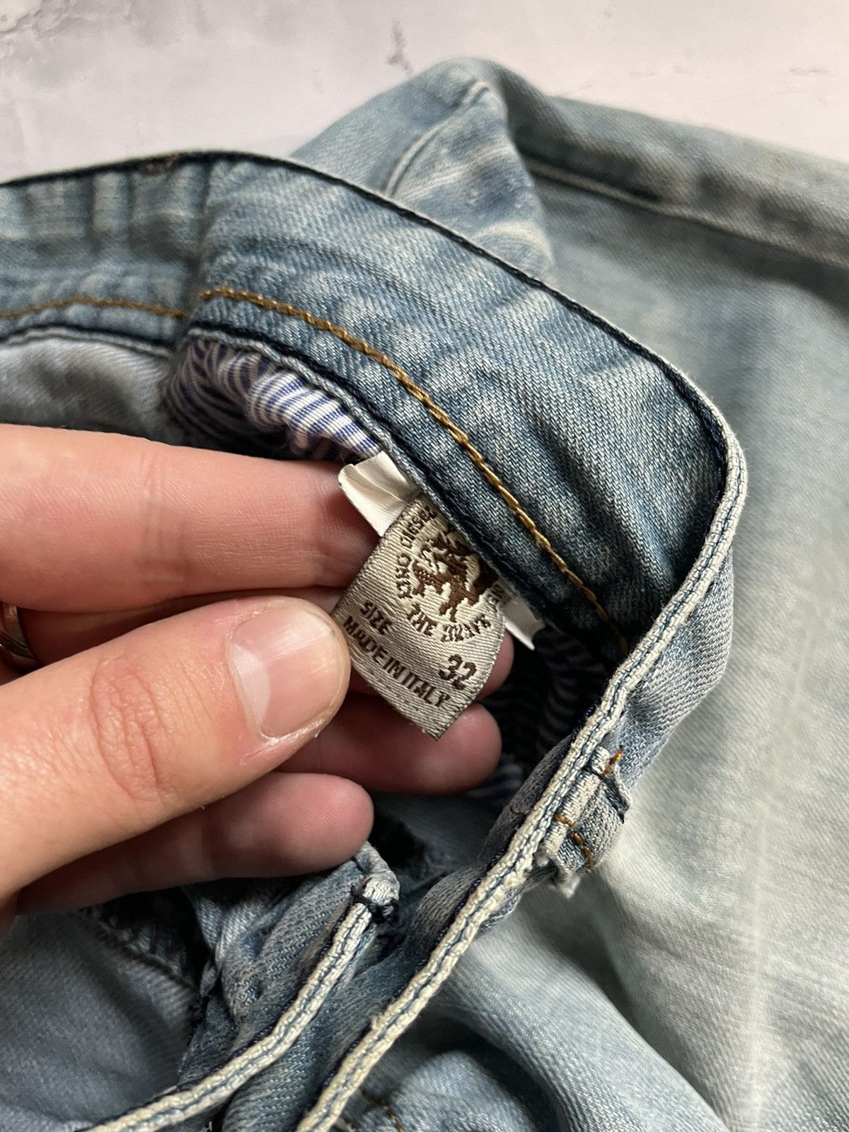 Diesel × Vintage Diesel US33 Denim Pants Faded Printed Size US 32 / EU 48 - 4 Thumbnail