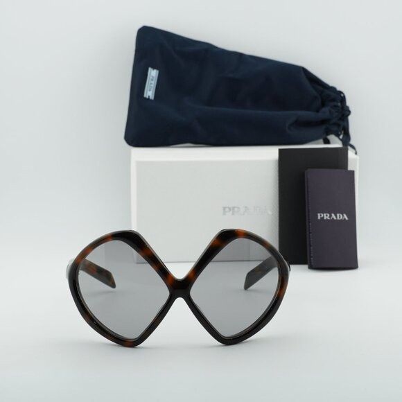 Prada Prada PRB21S 20D50Q Sunglasses Juniper Havana Geometric Size ONE SIZE - 10 Thumbnail