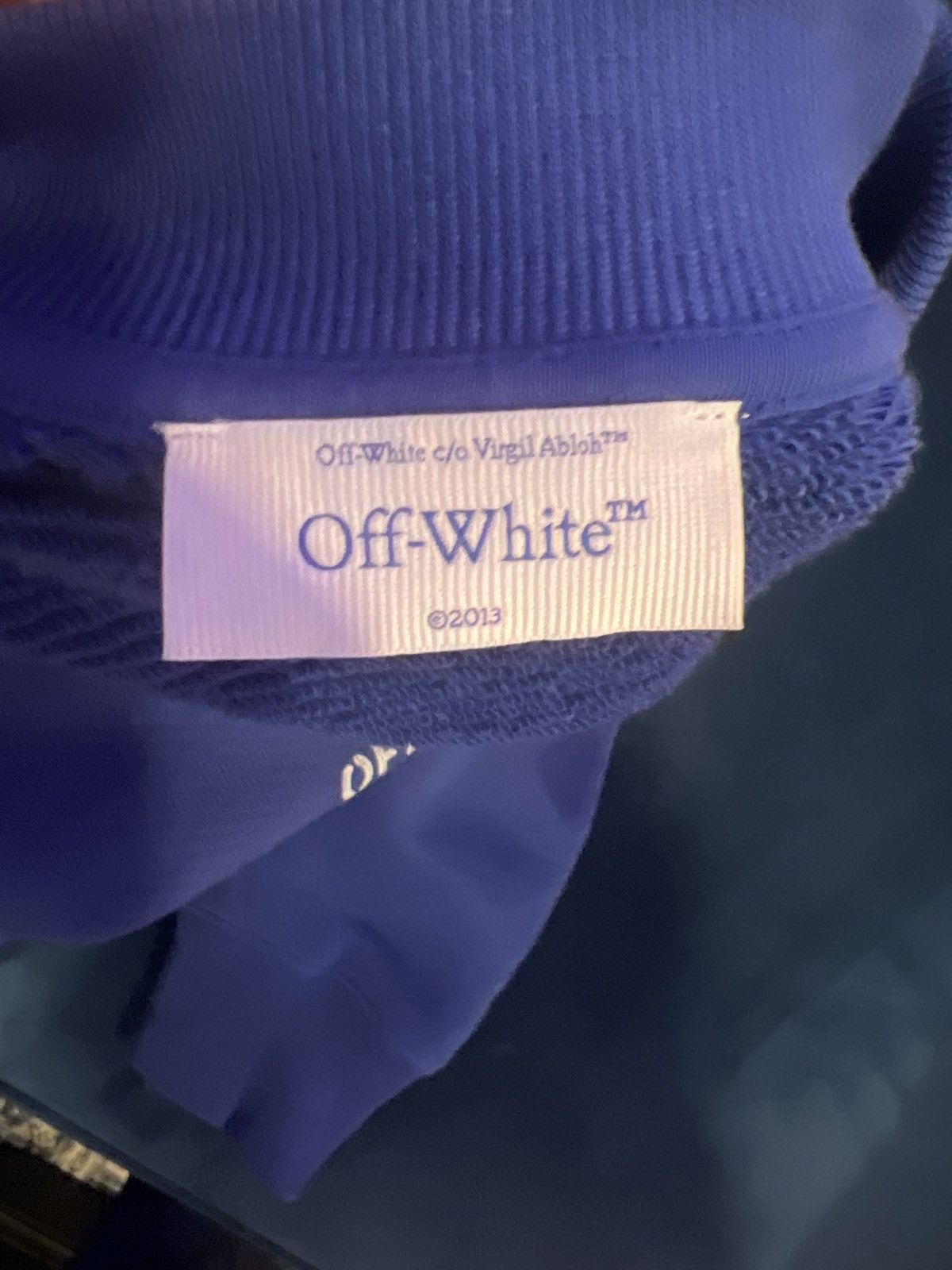 Off-White OFF-WHITE Stamp Skate Crewneck Dark Blue Size US M / EU 48-50 / 2 - 11 Thumbnail