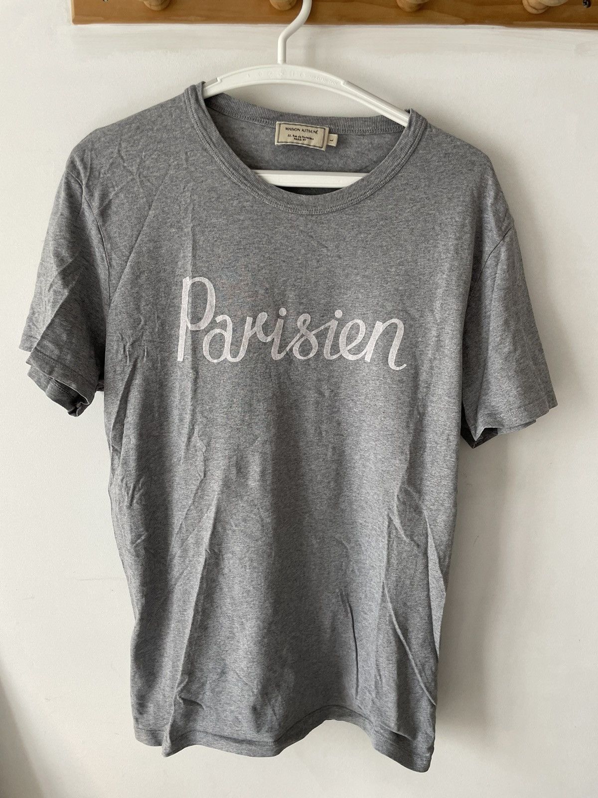 Maison Kitsune Grey Parisien Maison Kitsuné tshirt Size US L / EU 52-54 / 3 - 1 Thumbnail