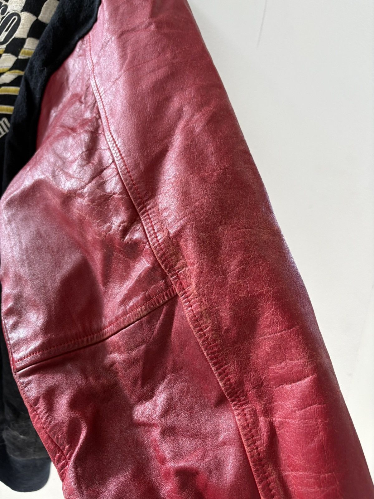 Marlboro × Vintage Black and red leather Marlboro varsity jacket Size US L / EU 52-54 / 3 - 6 Thumbnail