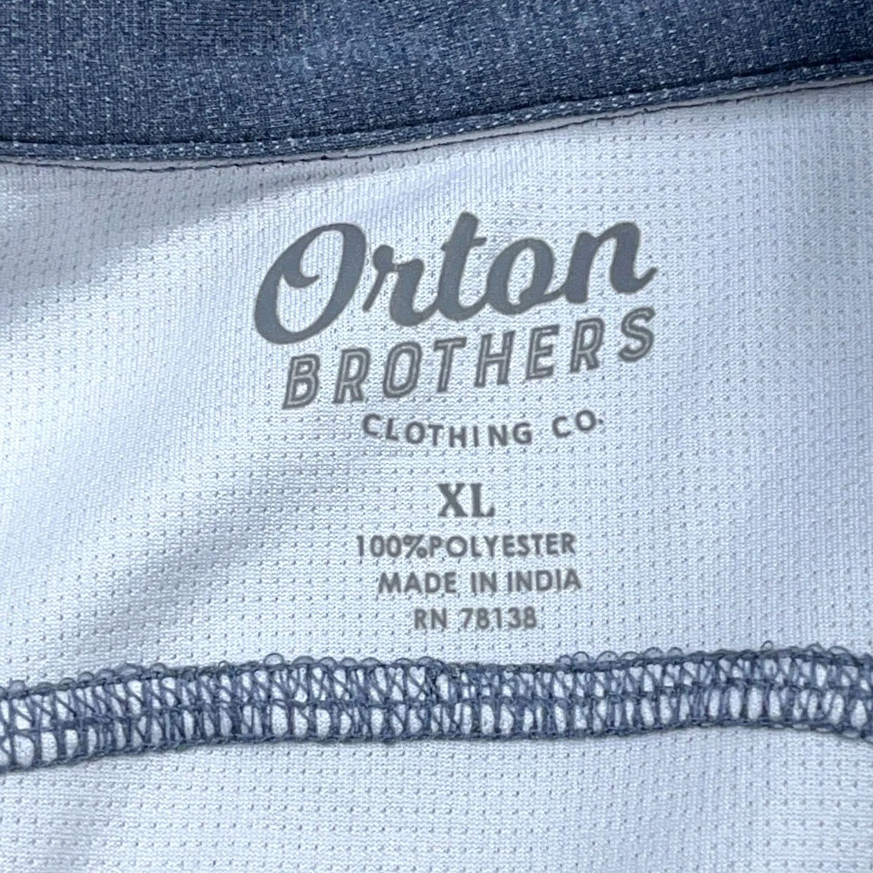 Vintage Orton Brothers Sweater Men XL Blue Pullover Quarter Zip Performance Wicking Golf Size US XL / EU 56 / 4 - 4 Thumbnail