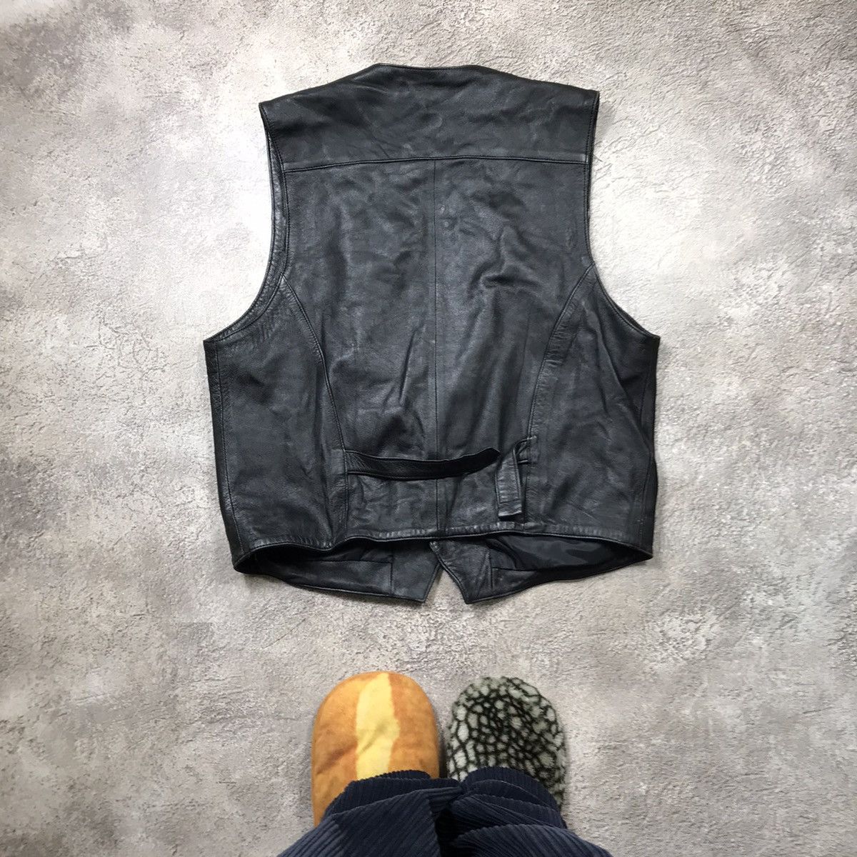 Japanese Brand VINTAGE Y2K LEATHER JACKET JAPAN CASUAL STREETWEAR 90s Size US XL / EU 56 / 4 - 4 Thumbnail