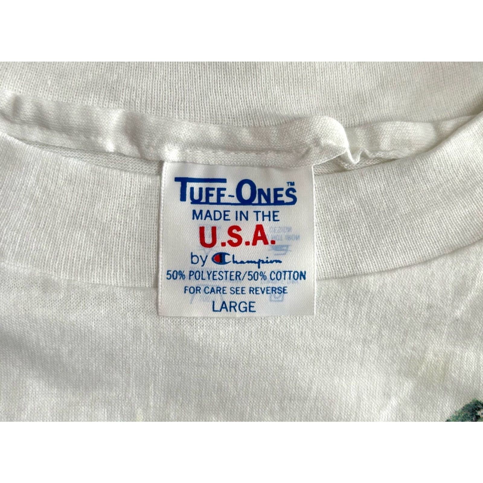Champion VINTAGE Busch Gardens Panda Graphic T-Shirt Champion Mens L NOS 90s White 90s Mens Size US L / EU 52-54 / 3 - 5 Thumbnail