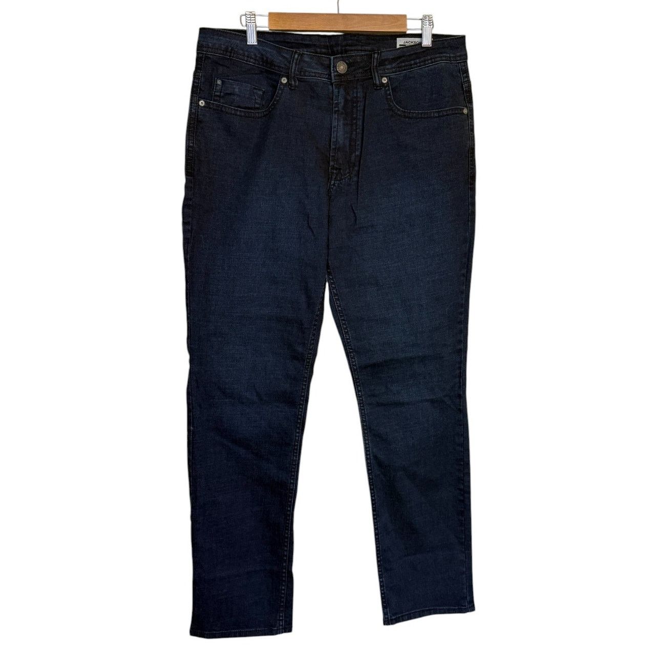 Buffalo David Bitton NWT Buffalo Jeans Men 34x32 Black Jackson X Denim Straight Size US 34 / EU 50 - 1 Thumbnail