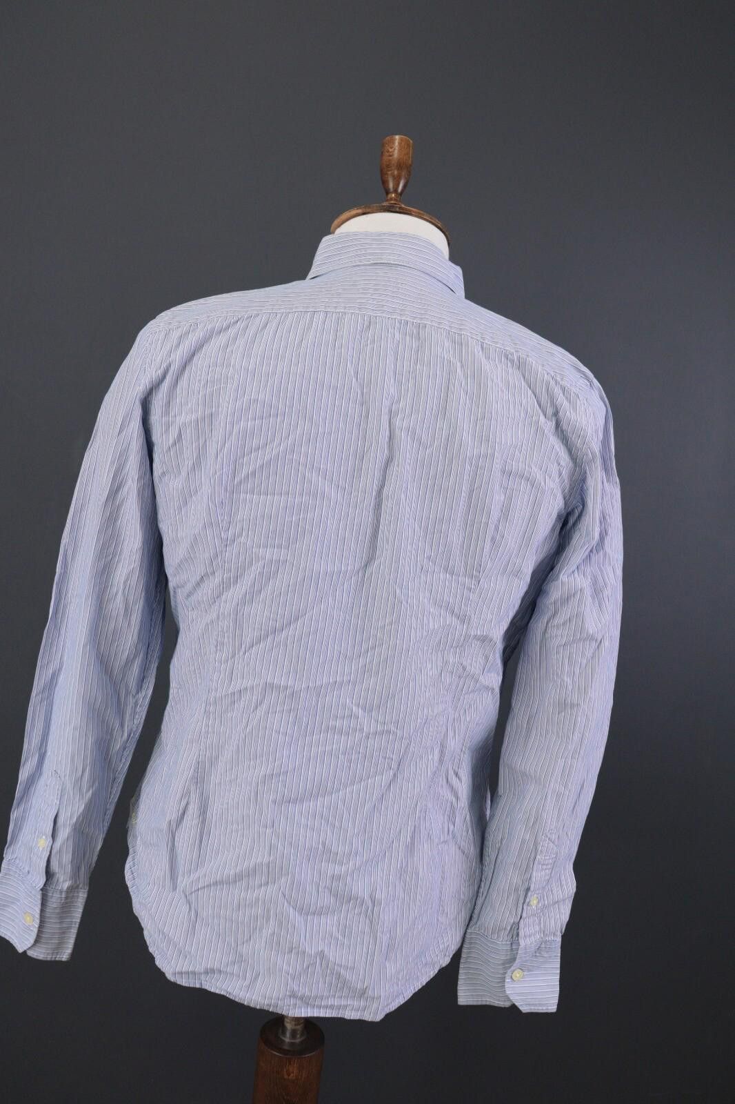 La Martina La Martina Argentina Blue Stripe Dress Shirt Size L Size US L / EU 52-54 / 3 - 7 Thumbnail