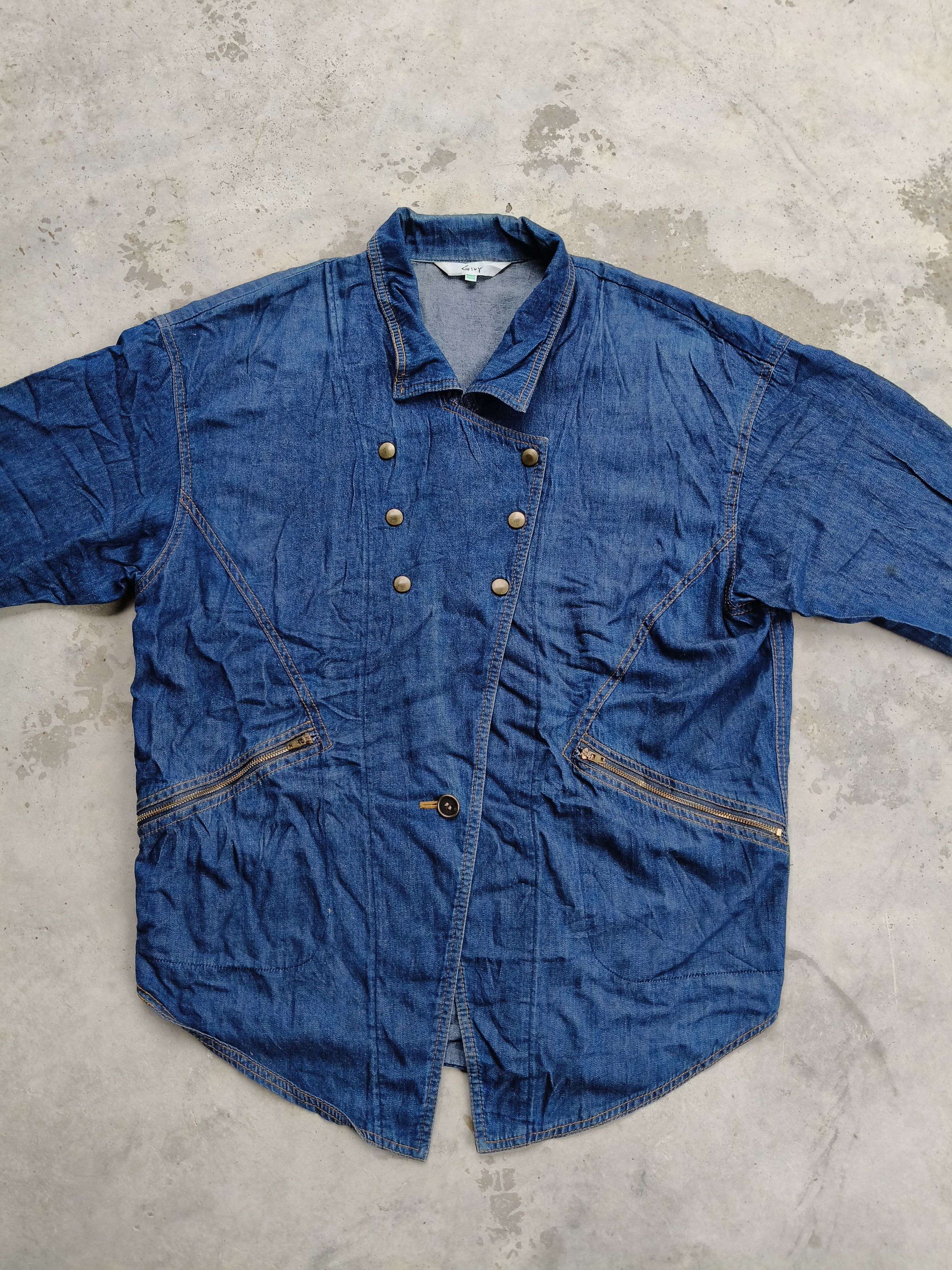 Japanese Brand × Vintage Vintage Givy denim Jacket Button Style Size M / US 6-8 / IT 42-44 - 5 Thumbnail