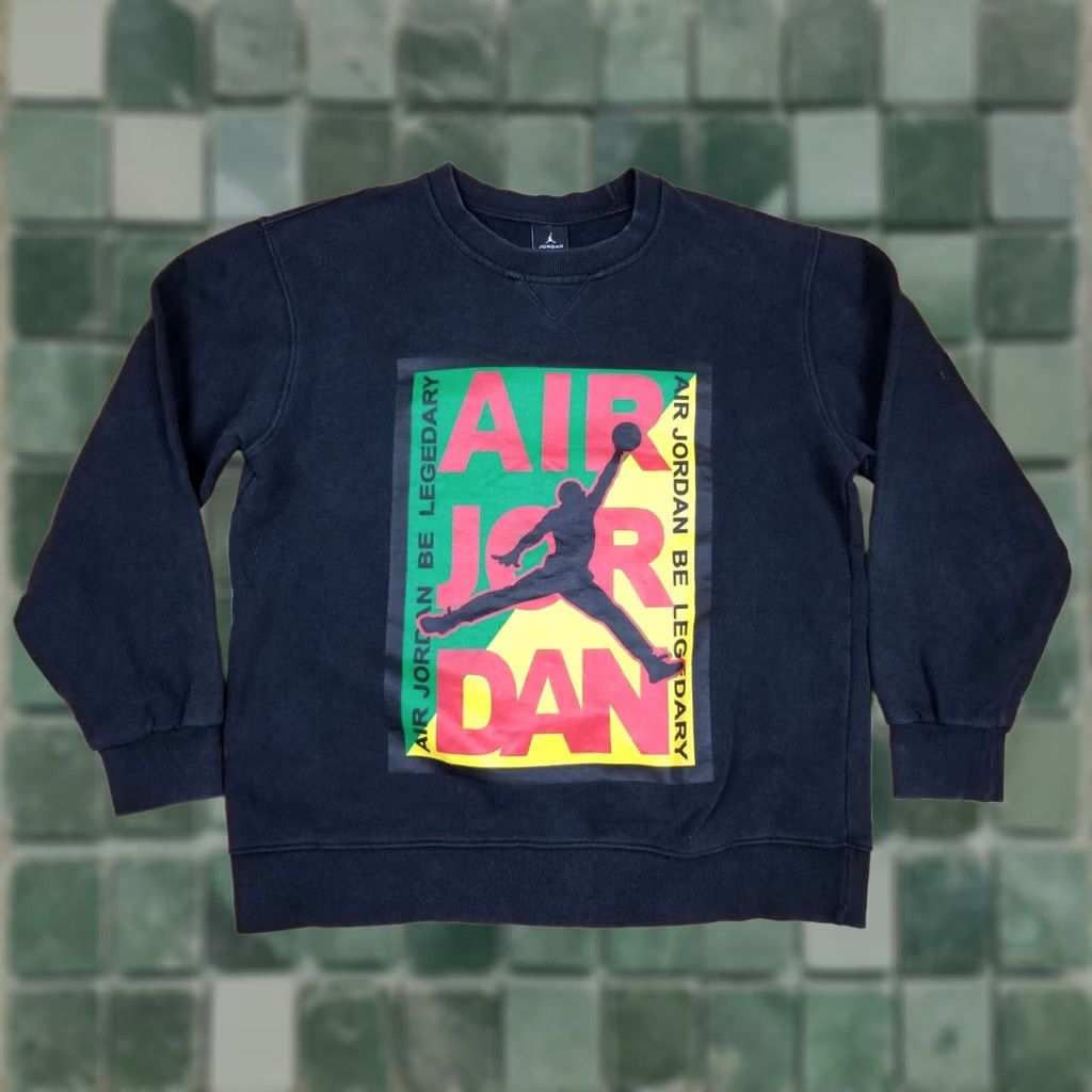 Nike VINTAGE NIKE AIR JORDAN SHIRT Mens Large Black Sweatshirt 26 INCH 20 INCH 25 INCH 18 INCH 26 INCH Size US L / EU 52-54 / 3 - 1 Thumbnail