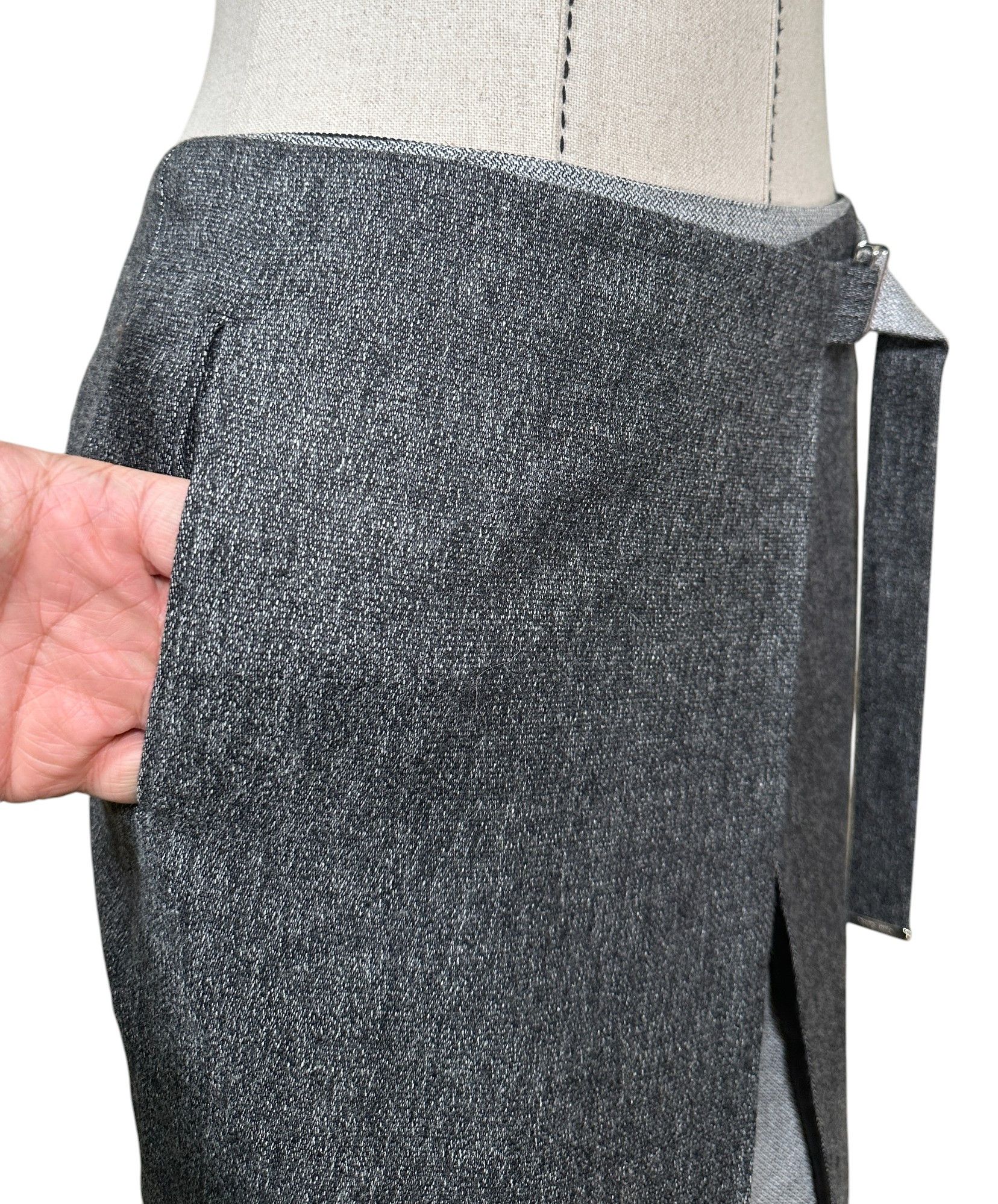 Paul Smith Wool Midi Skirt Size 30" / US 8 / IT 44 - 2 Thumbnail
