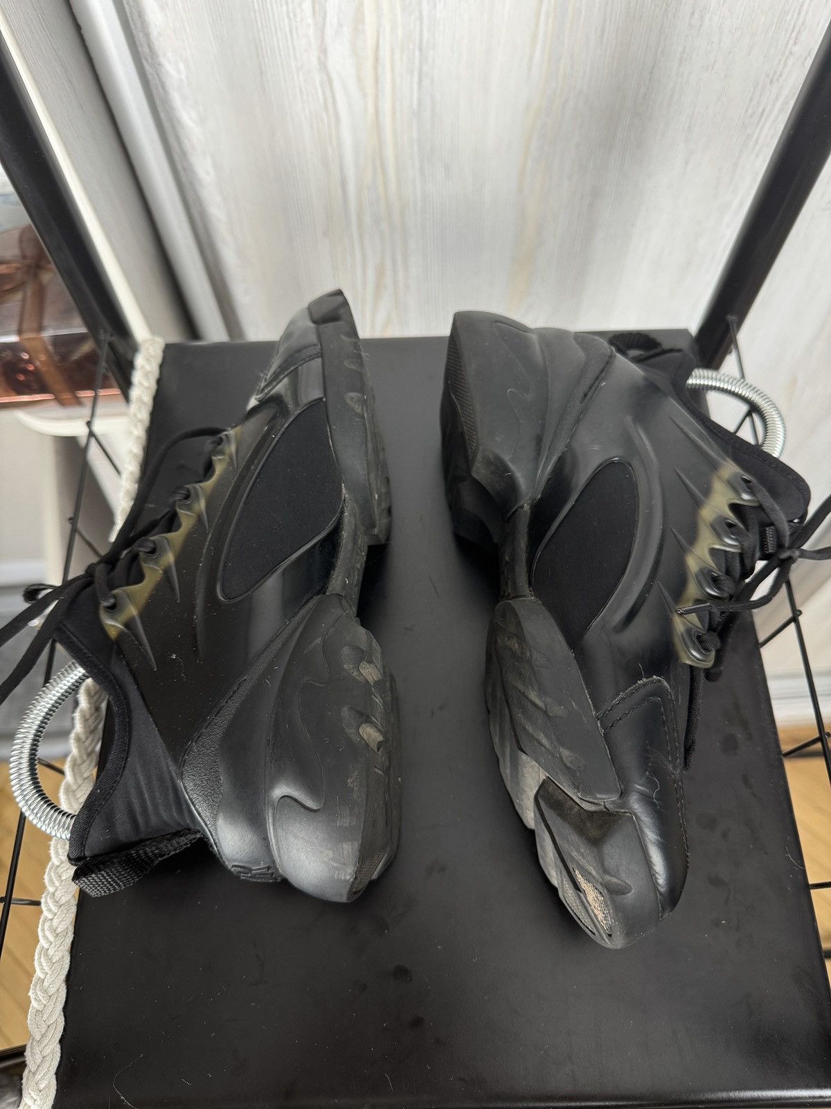 Christian Dior Monsieur Dior Black Fabric Leather D-Connect Lace Up Sneakers Size US 7.5 / IT 37.5 - 11 Thumbnail