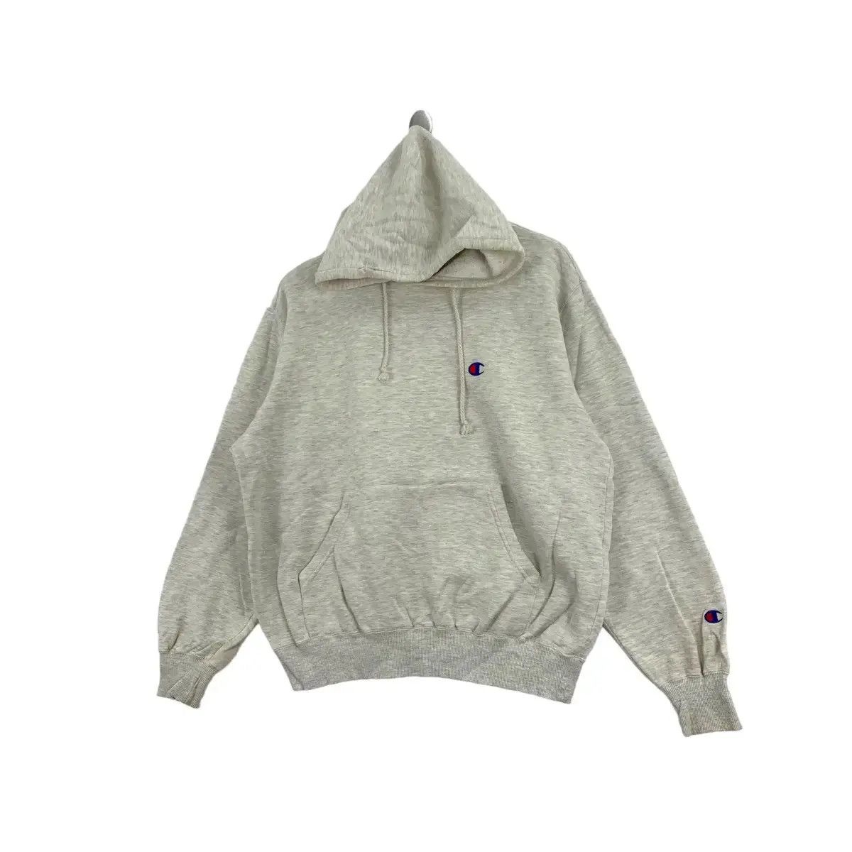 Champion Vintage CHAMPION USA Small Embroidered Logo Grey Hoodie Size US L / EU 52-54 / 3 - 5 Thumbnail