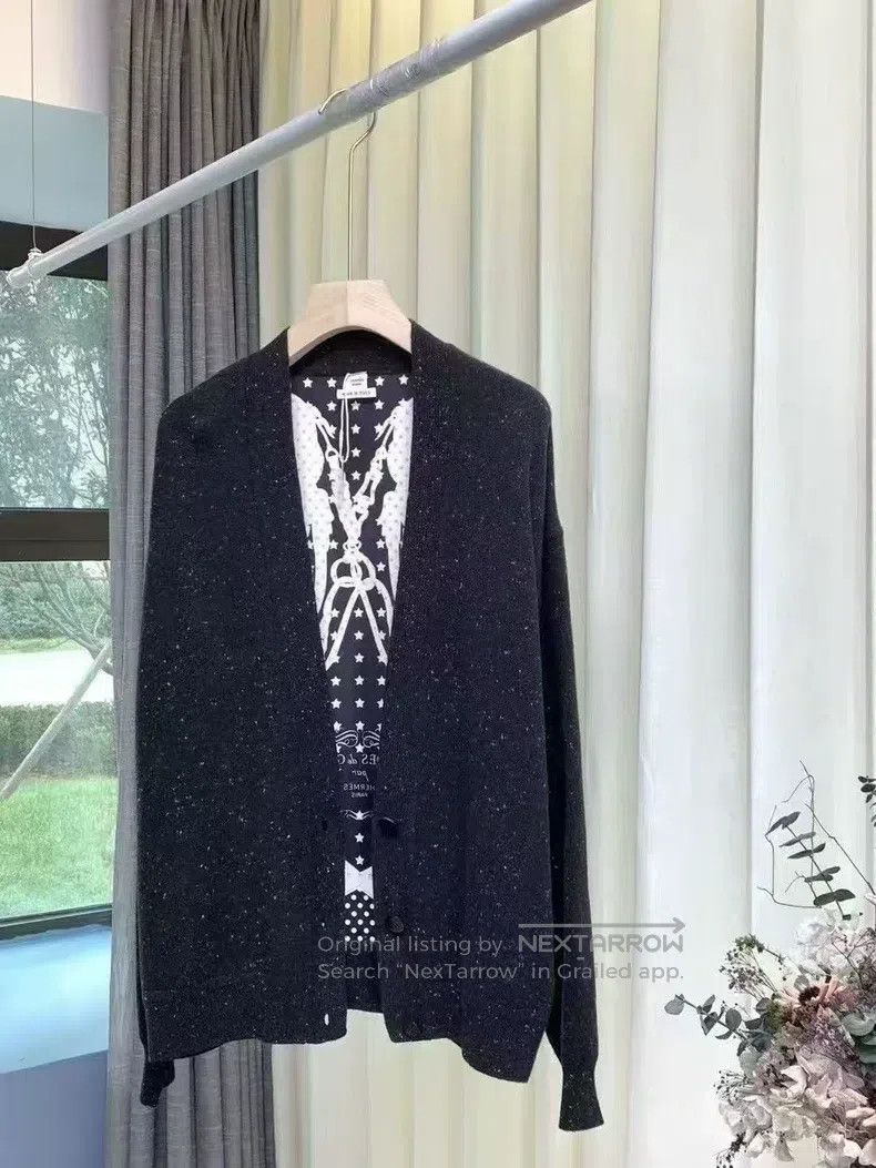 Hermes Hermes Mulberry silk patchwork cardigan coat Size XS / US 0-2 / IT 36-38 - 5 Thumbnail