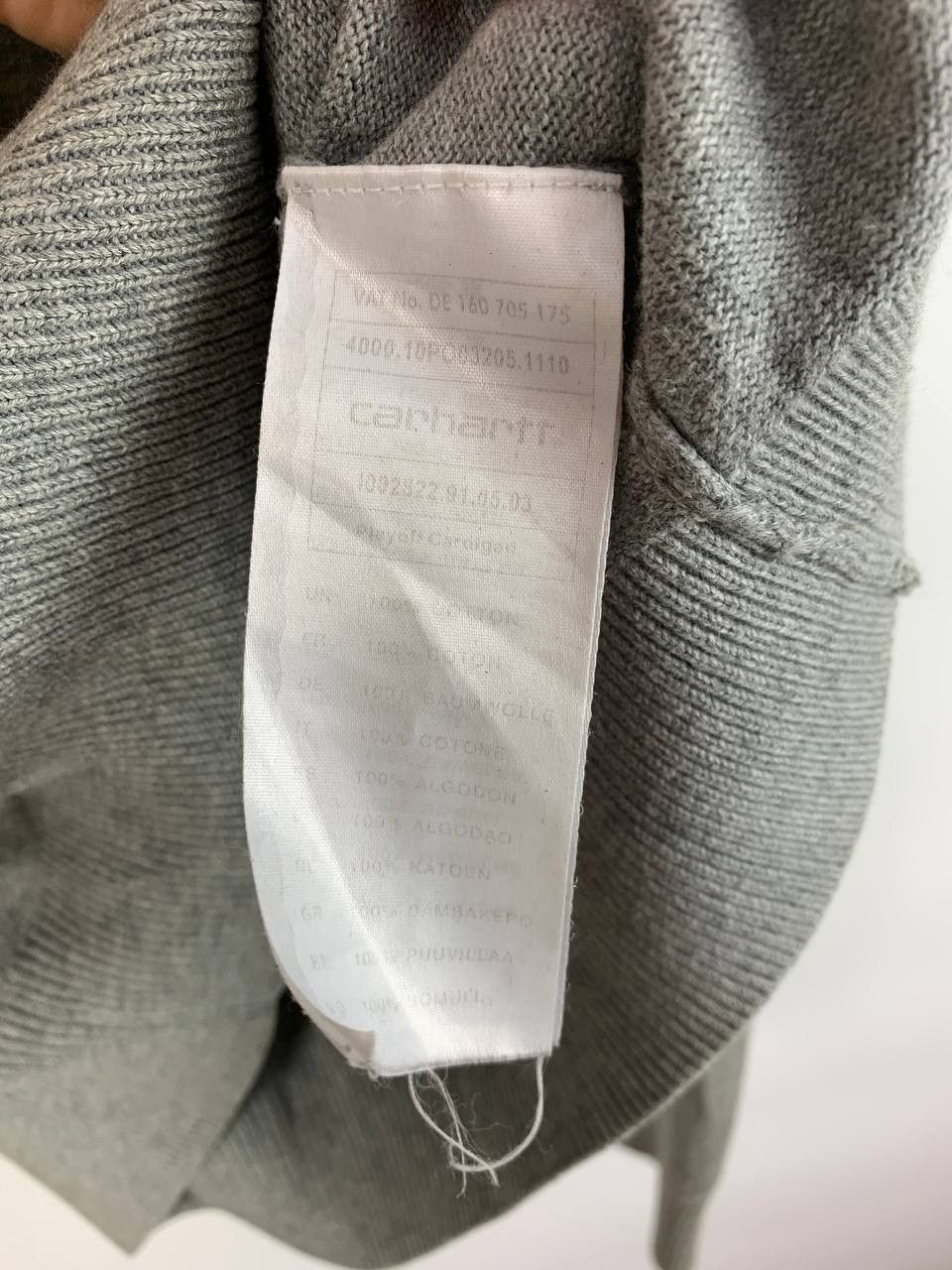 Carhartt Carhartt cardigan grey cotton L Size US L / EU 52-54 / 3 - 14 Thumbnail